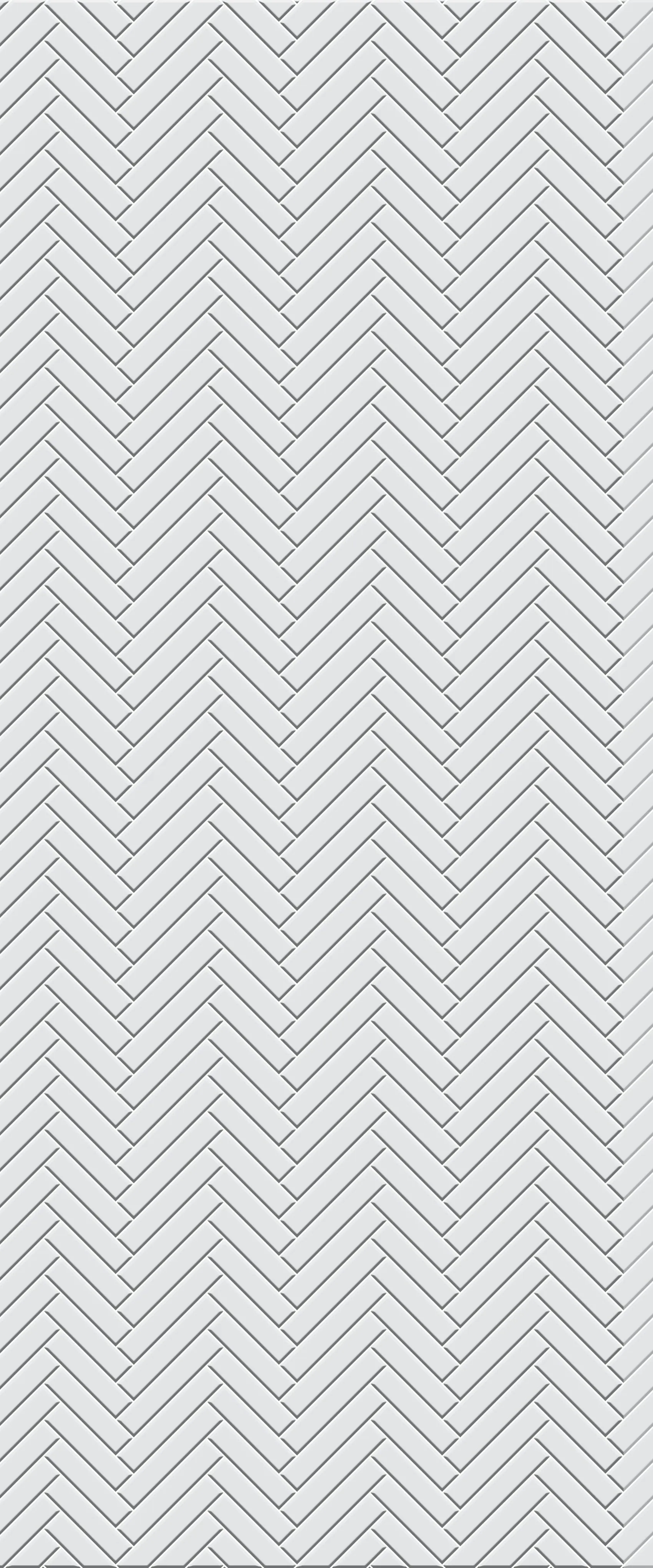 Grey Single Herringbone Tile Acrylic Shower Wall Panel 2440mm x 1220mm (3mm Thick)