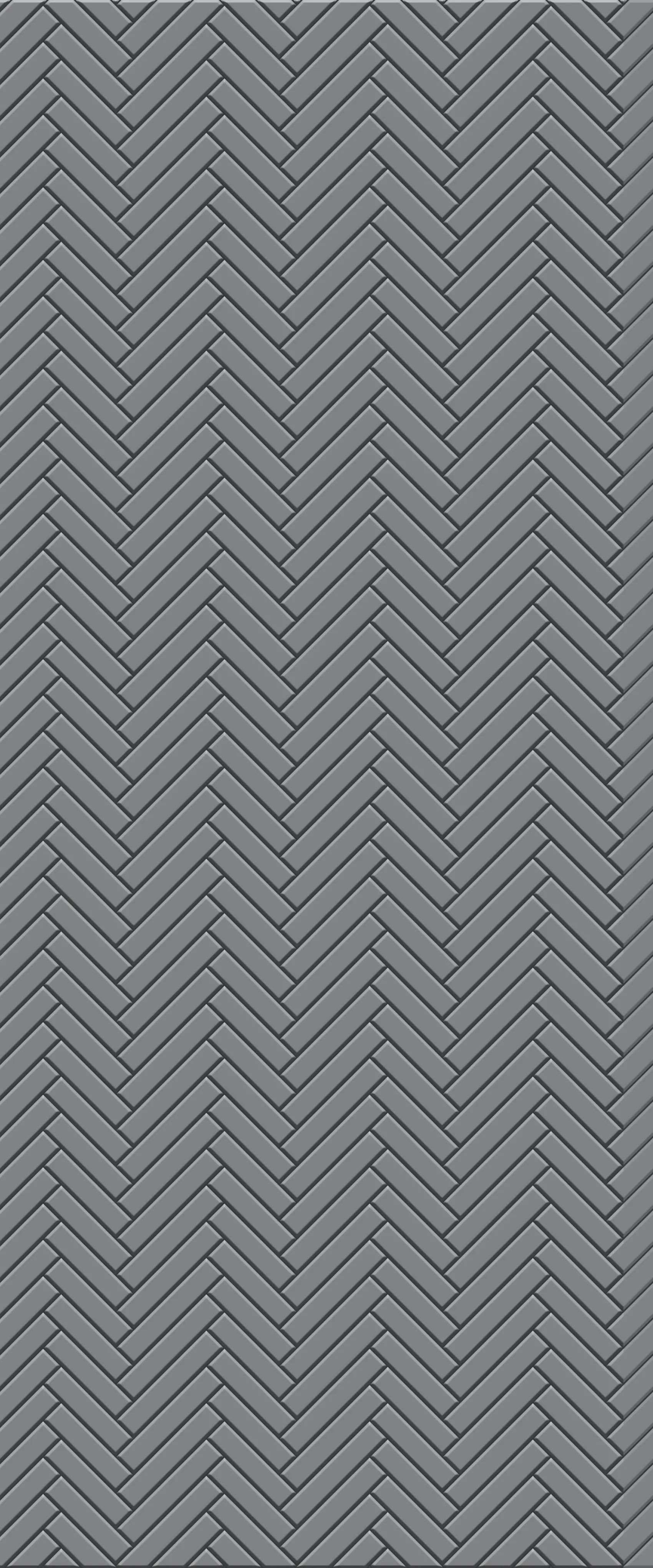 Grey Single Herringbone Tile Acrylic Shower Wall Panel 2440mm x 1220mm (3mm Thick)