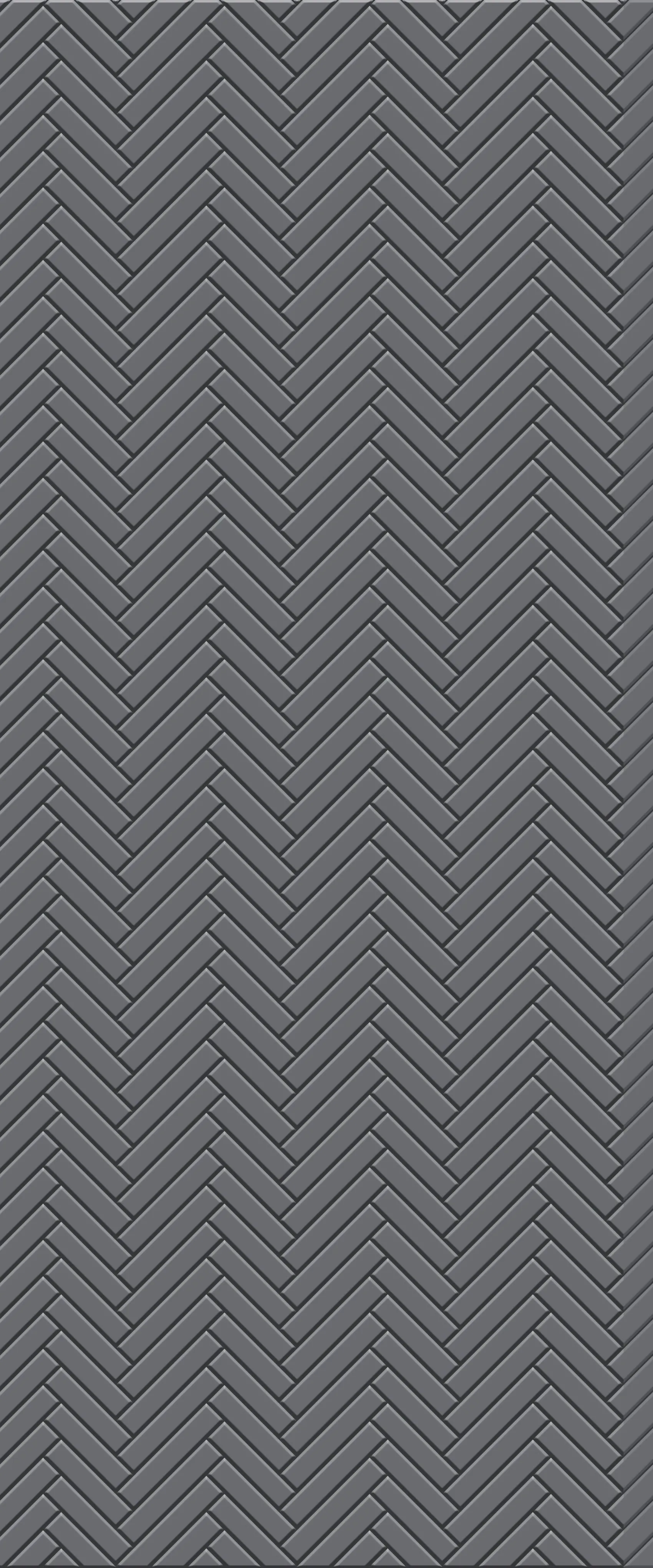 Grey Single Herringbone Tile Acrylic Shower Wall Panel 2440mm x 1220mm (3mm Thick)