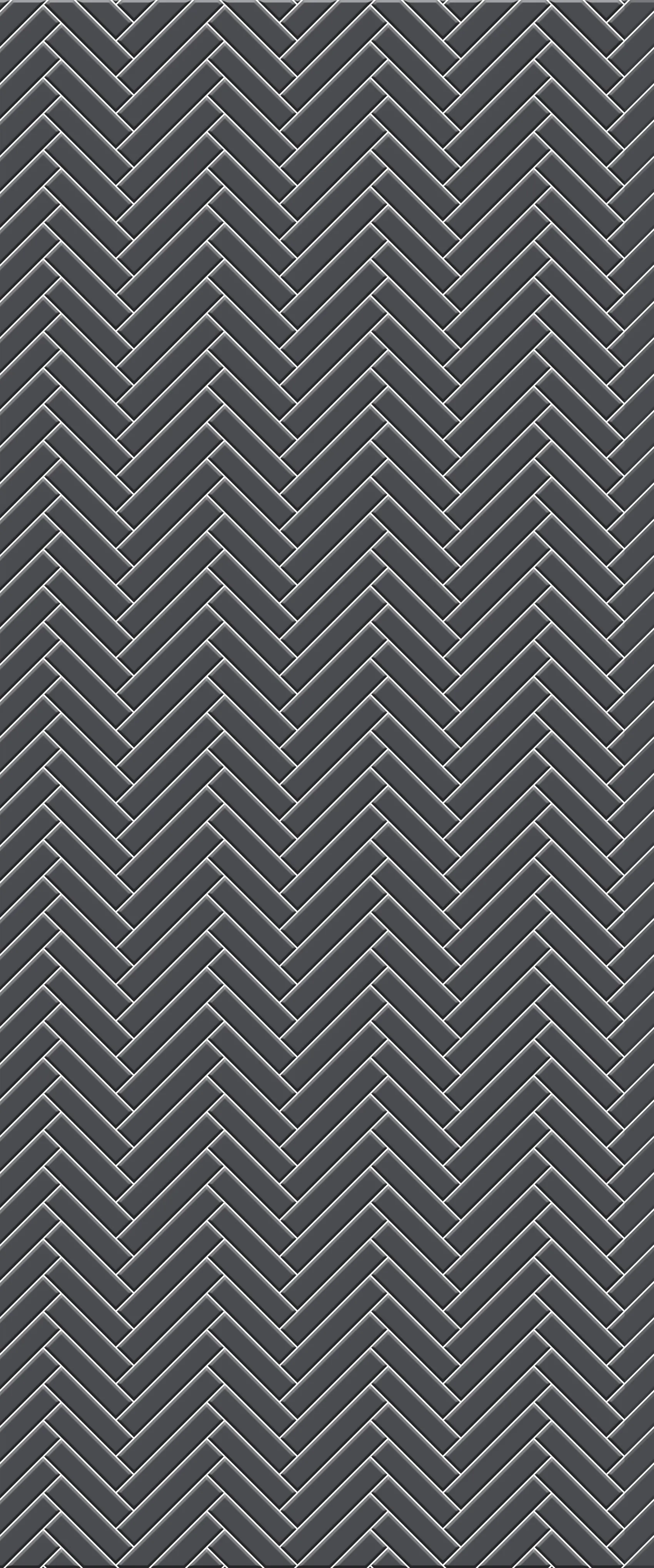 Grey Single Herringbone Tile Acrylic Shower Wall Panel 2440mm x 1220mm (3mm Thick)