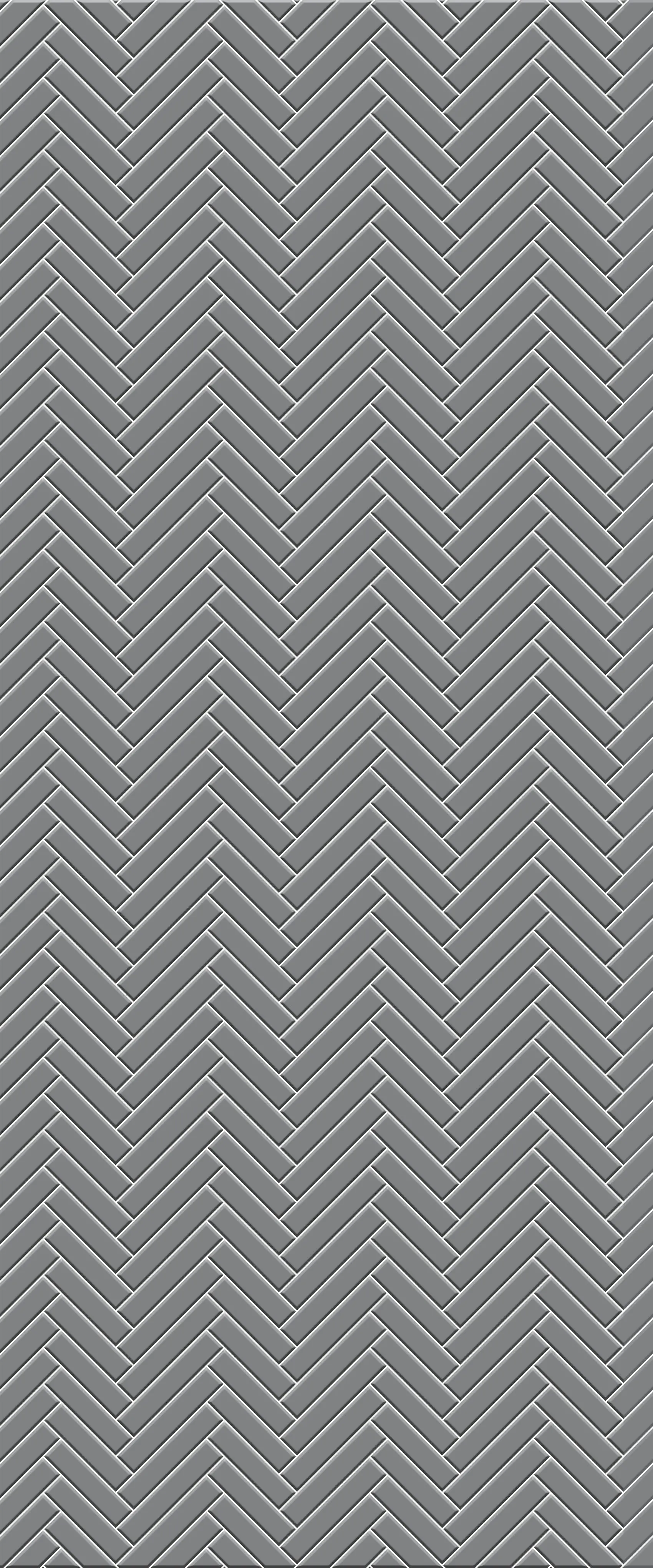Grey Single Herringbone Tile Acrylic Shower Wall Panel 2440mm x 1220mm (3mm Thick)