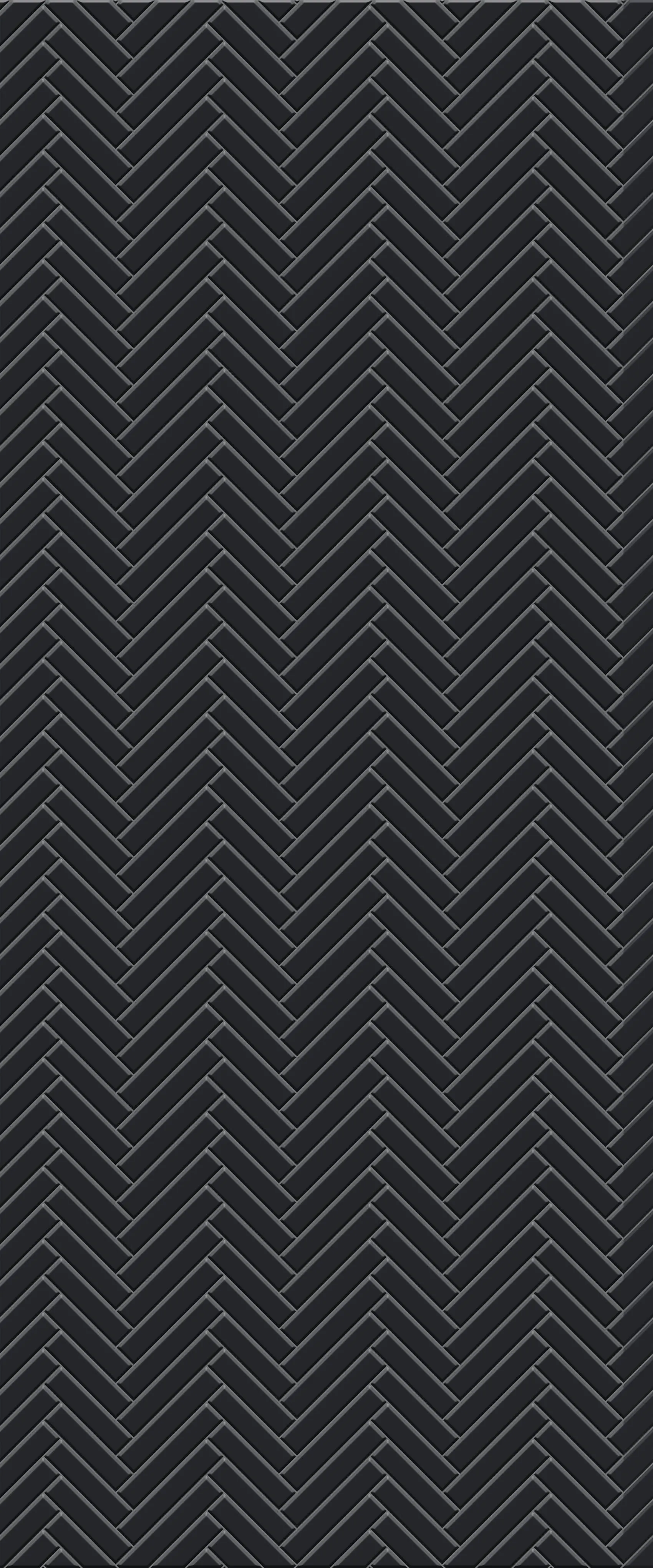 Grey Single Herringbone Tile Acrylic Shower Wall Panel 2440mm x 1220mm (3mm Thick)