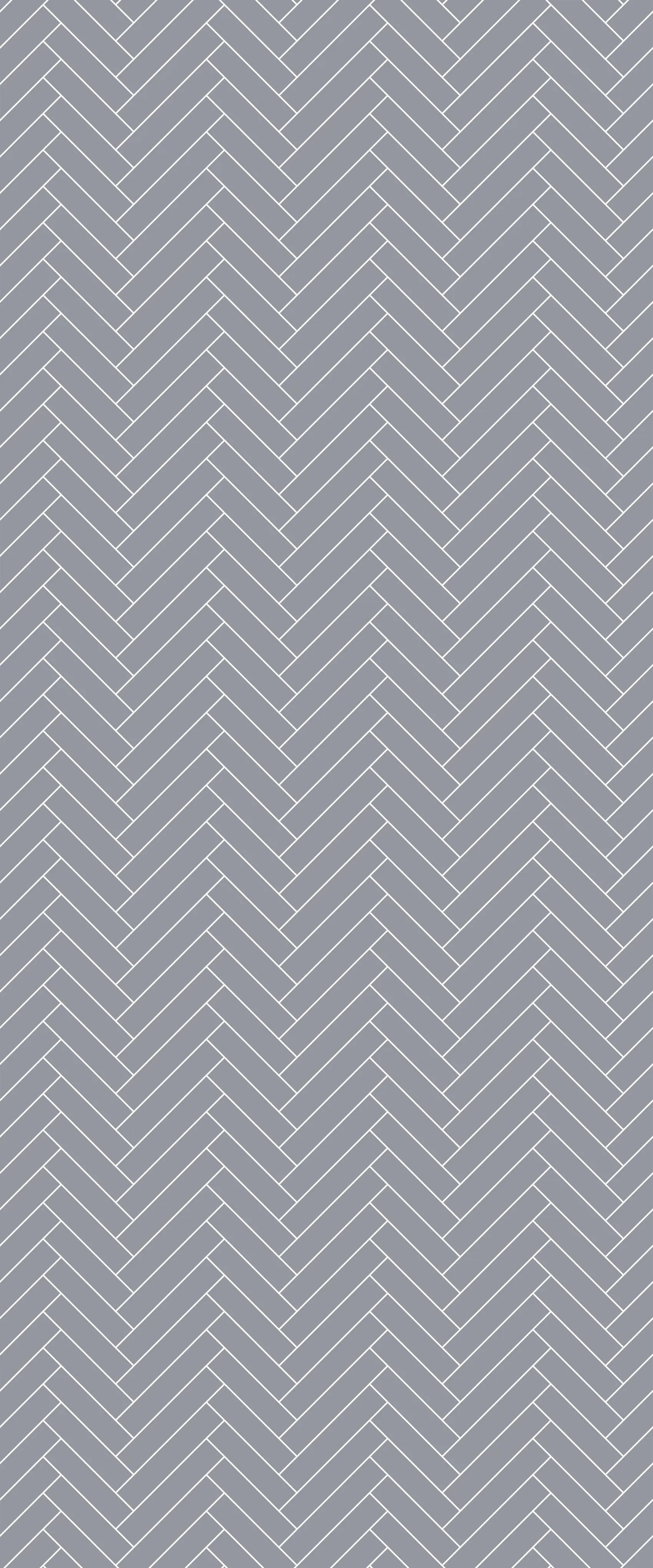 Grey Single Herringbone Tile Acrylic Shower Wall Panel 2440mm x 1220mm (3mm Thick)