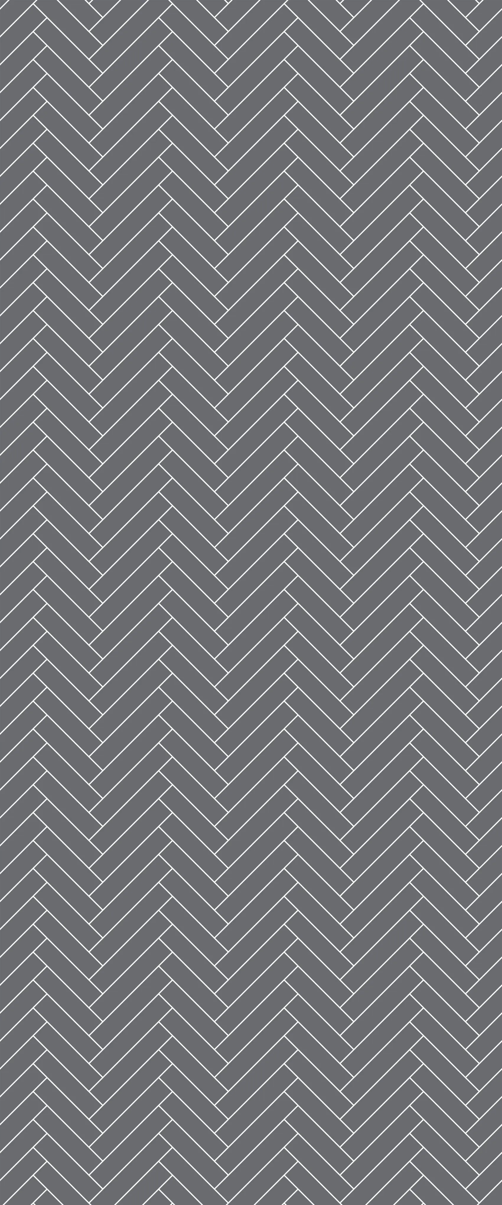 Grey Single Herringbone Tile Acrylic Shower Wall Panel 2440mm x 1220mm (3mm Thick)
