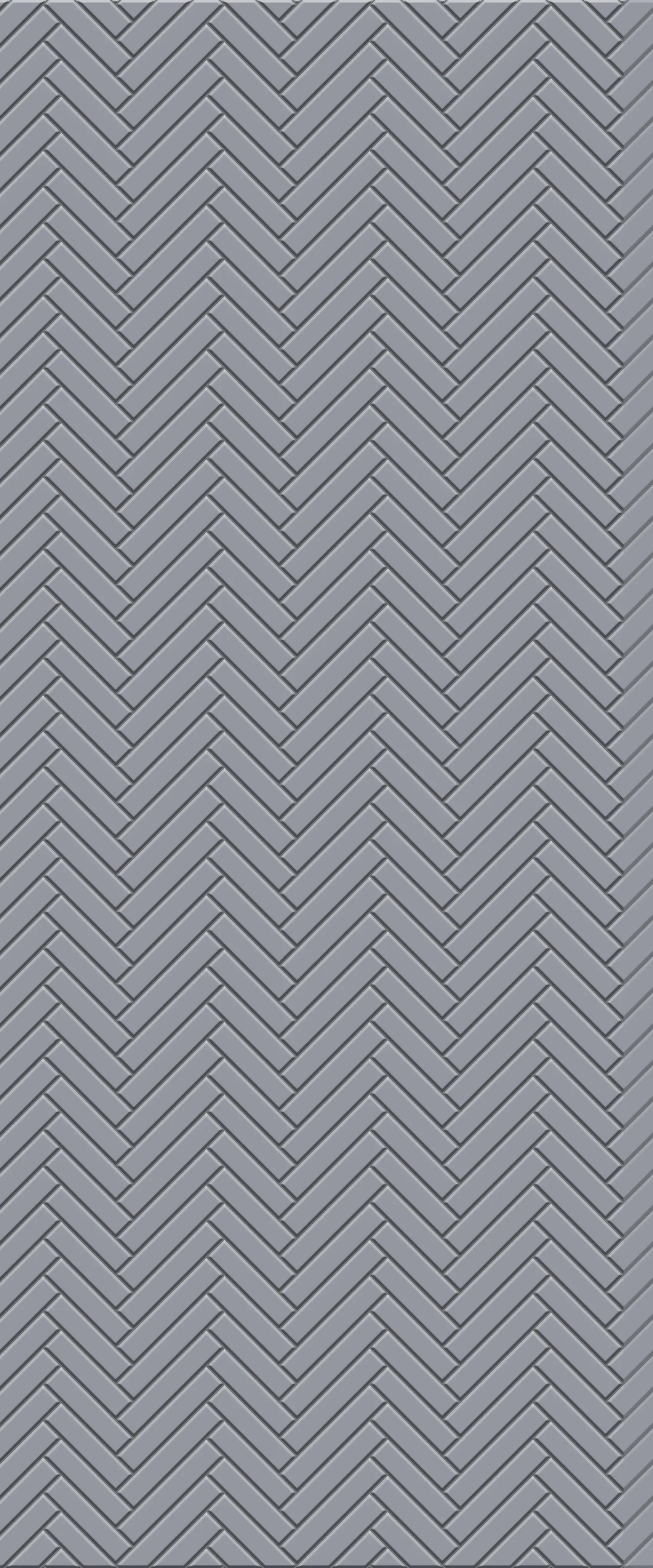 Grey Single Herringbone Tile Acrylic Shower Wall Panel 2440mm x 1220mm (3mm Thick)