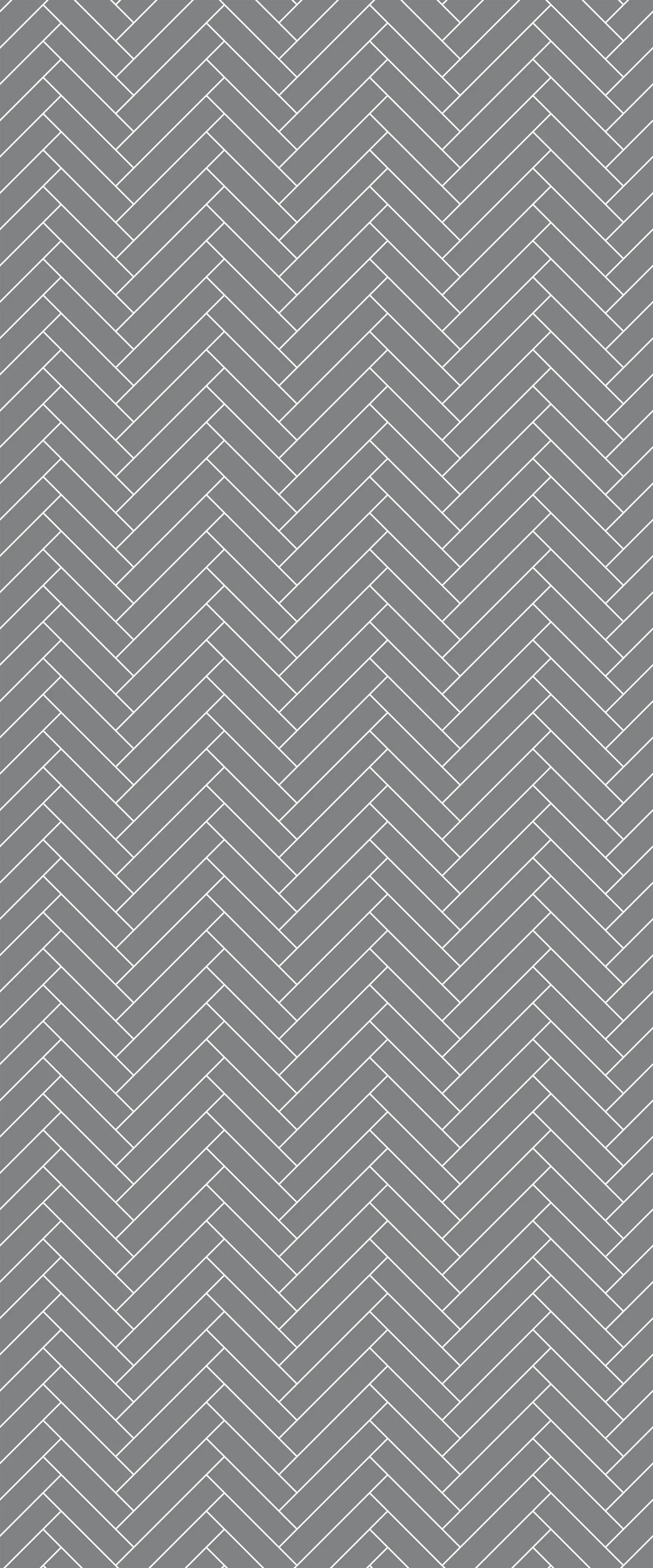 Grey Single Herringbone Tile Acrylic Shower Wall Panel 2440mm x 1220mm (3mm Thick)