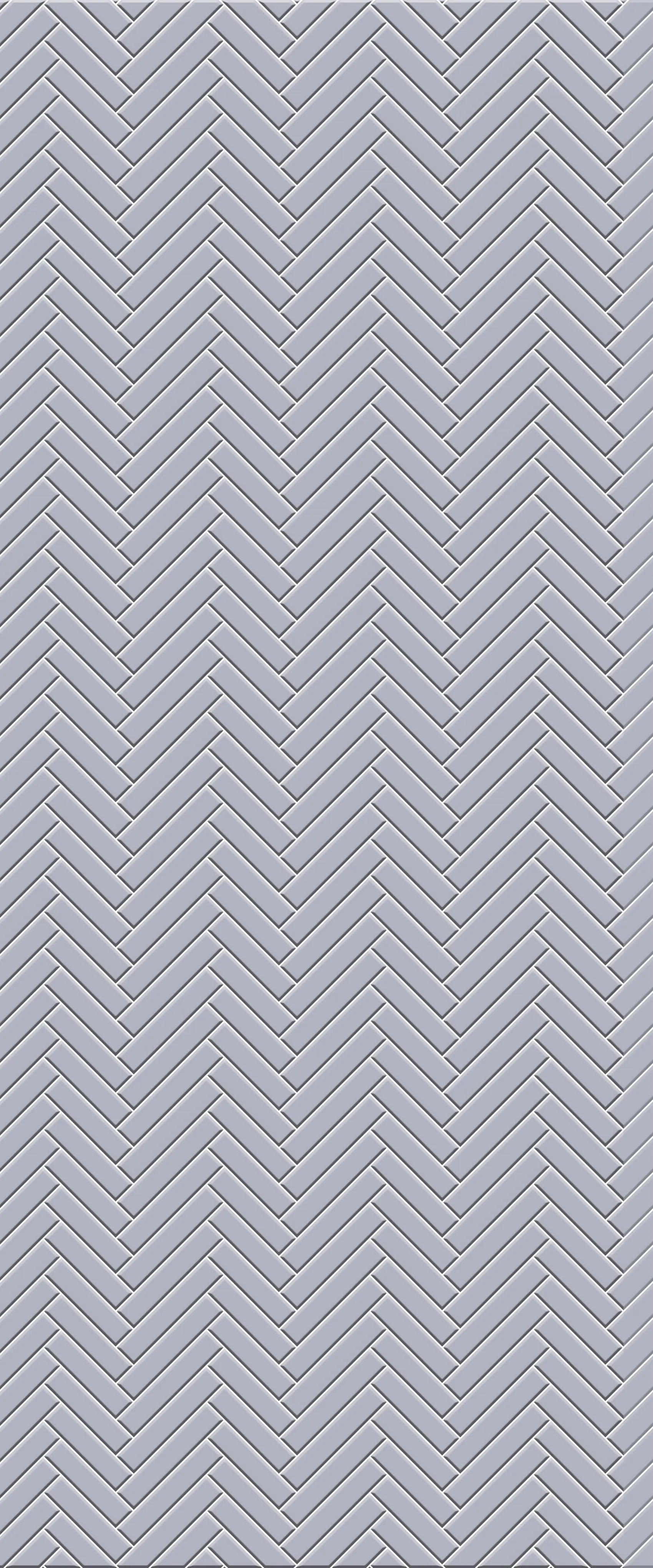Grey Single Herringbone Tile Acrylic Shower Wall Panel 2440mm x 1220mm (3mm Thick)