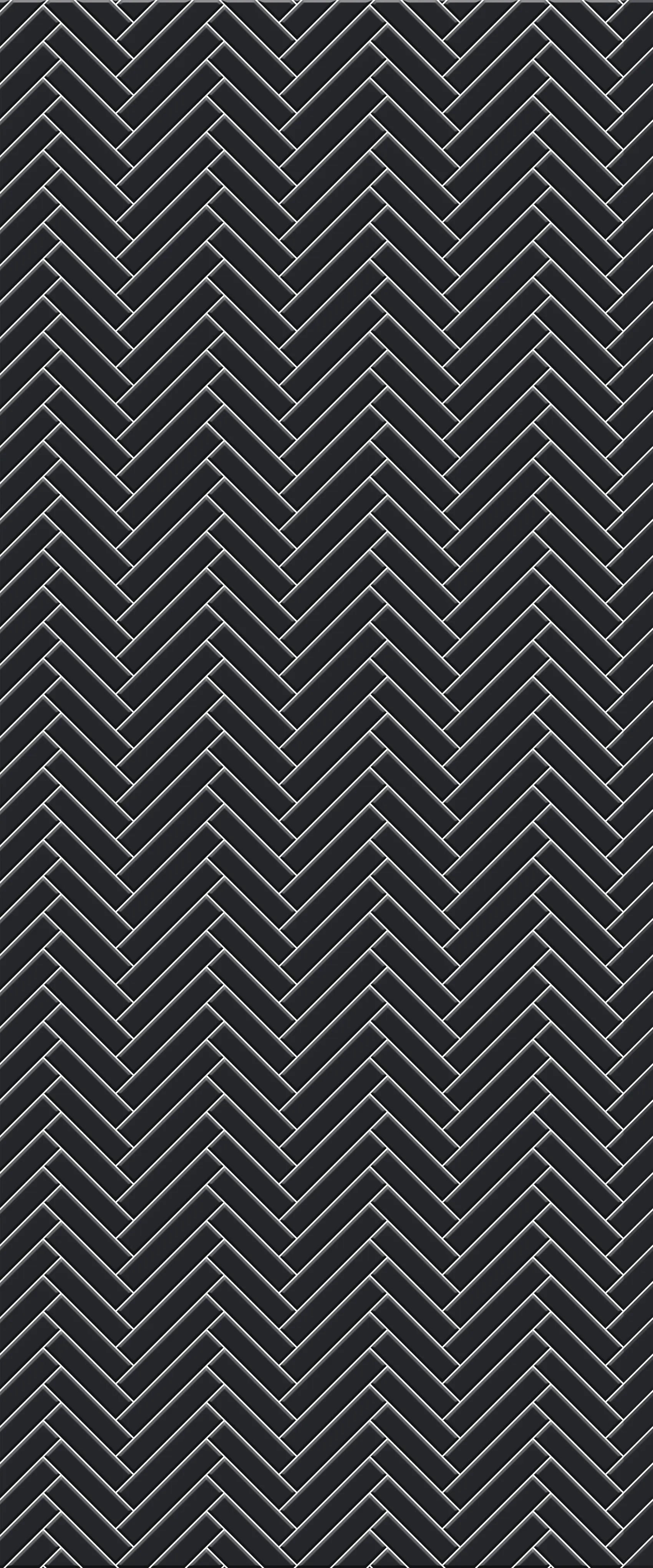 Grey Single Herringbone Tile Acrylic Shower Wall Panel 2440mm x 1220mm (3mm Thick)