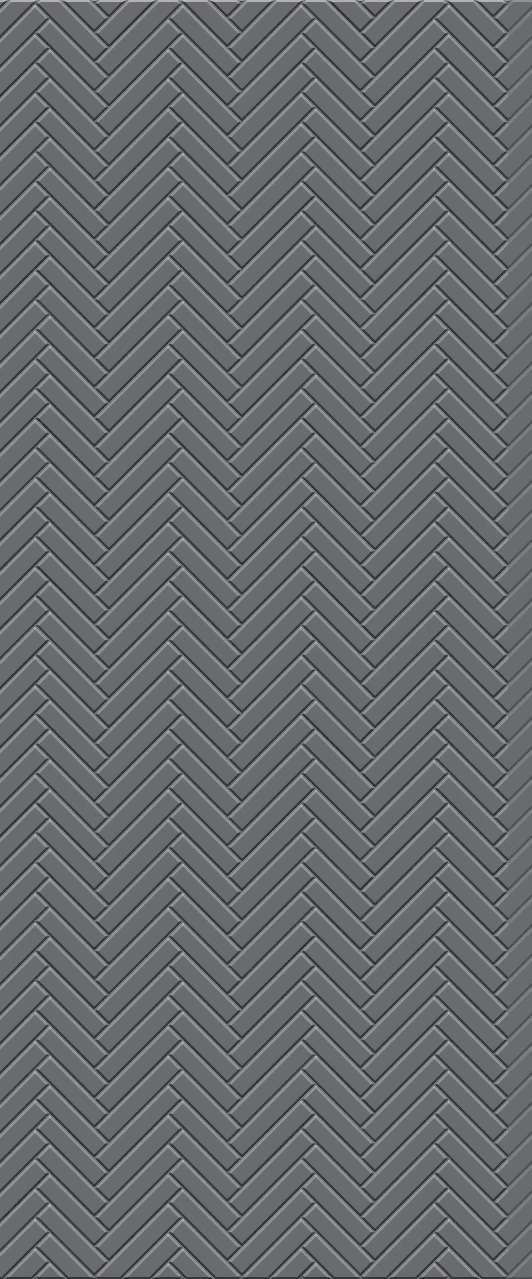 Grey Single Herringbone Tile Acrylic Shower Wall Panel 2440mm x 1220mm (3mm Thick)