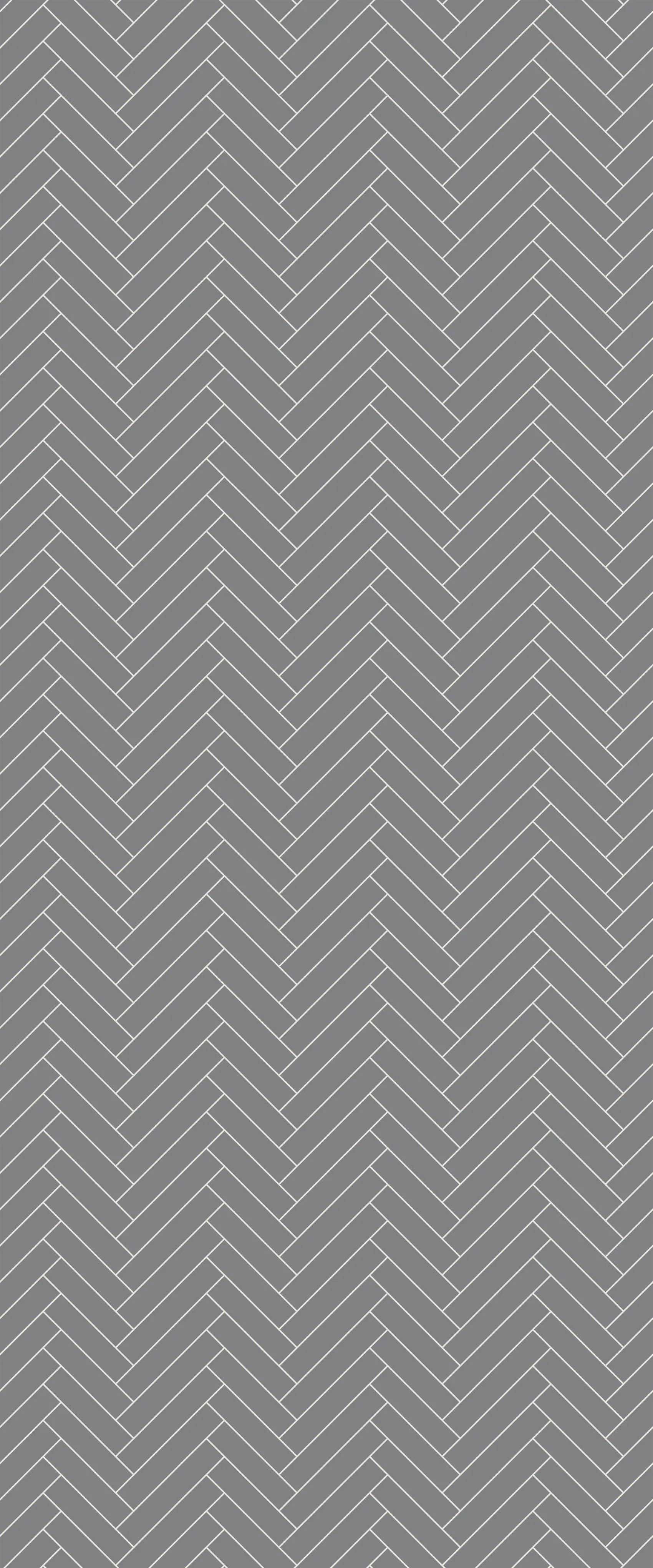 Grey Single Herringbone Tile Acrylic Shower Wall Panel 2440mm x 1220mm (3mm Thick)
