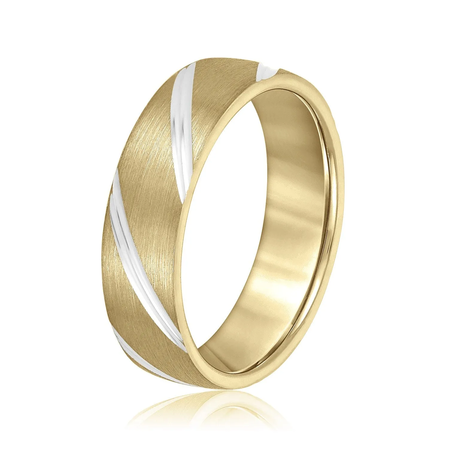 Grooves Engraved Men's Wedding Band