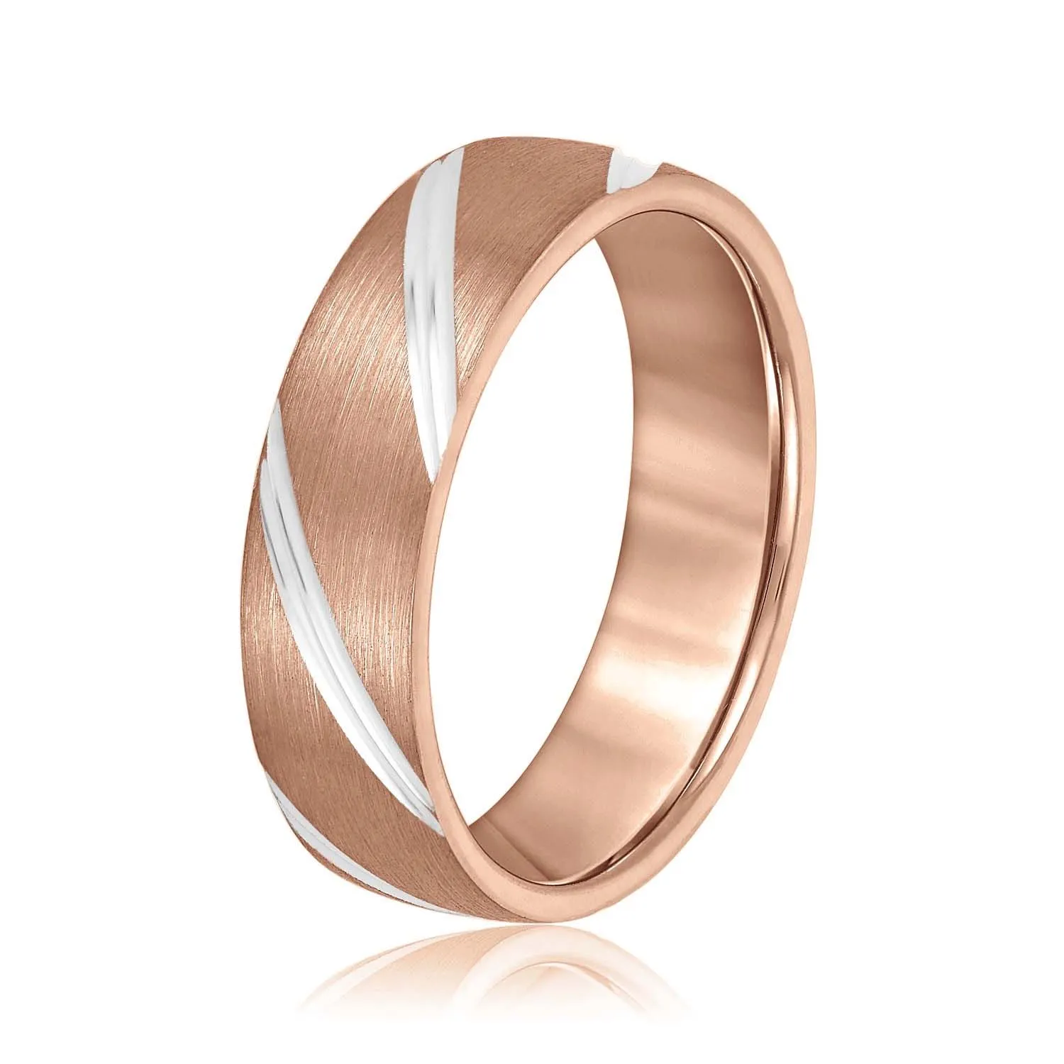 Grooves Engraved Men's Wedding Band
