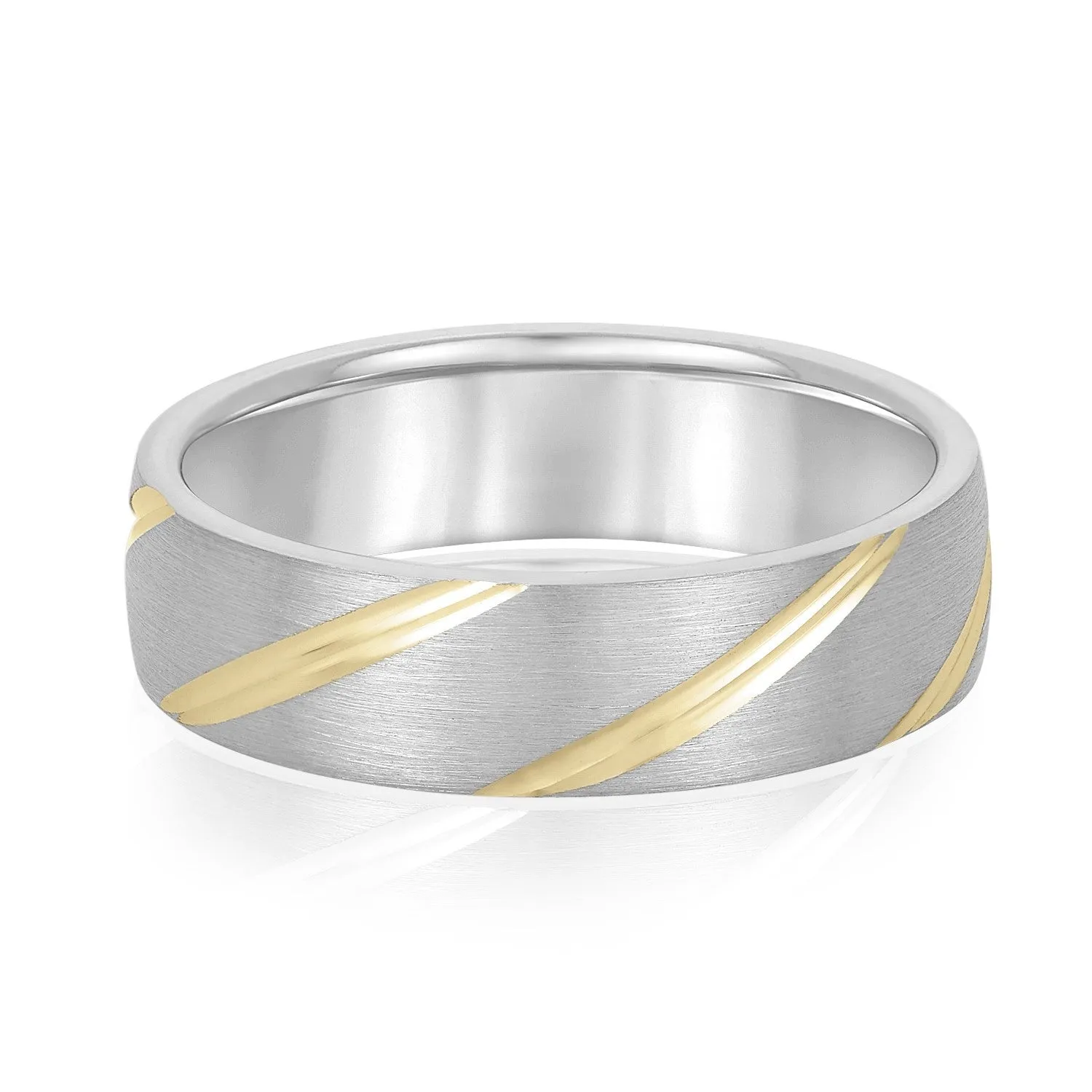 Grooves Engraved Men's Wedding Band