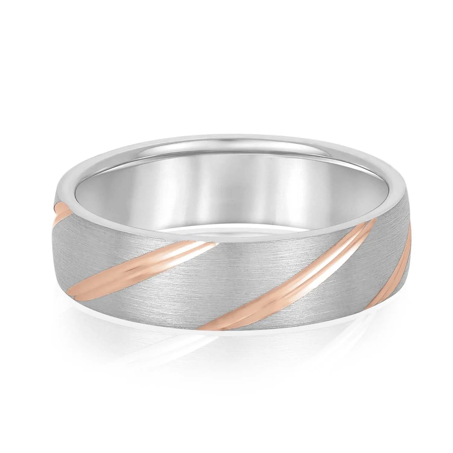 Grooves Engraved Men's Wedding Band