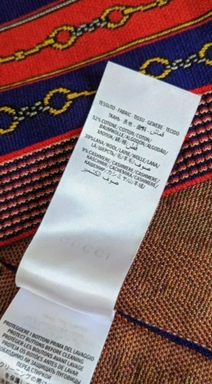 Gucci V-Neck Horsebit Chain Knit Cardigan