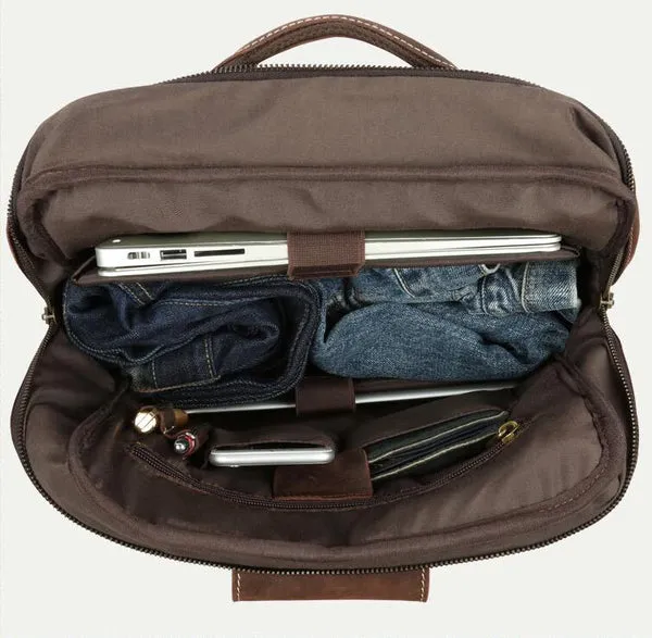 Handmade Mens Leather Backpack, Vintage Backpacks for Men, Designer Backpacks
