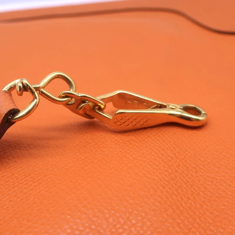 Hermes Trim 35 Hobo Orange Leather Large Shoulder Bag