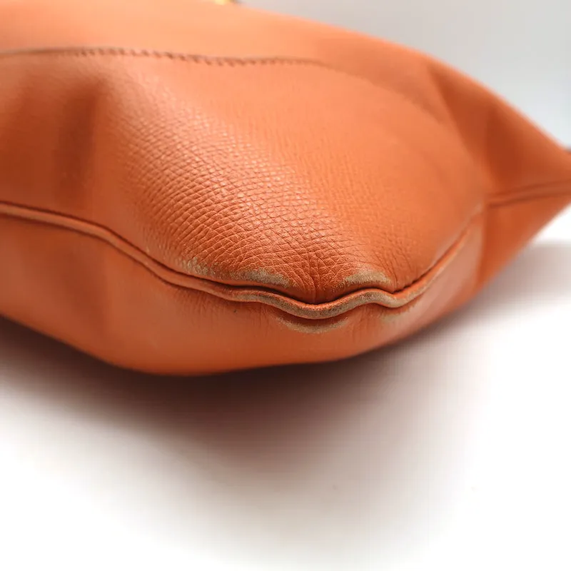 Hermes Trim 35 Hobo Orange Leather Large Shoulder Bag