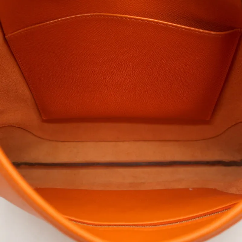 Hermes Trim 35 Hobo Orange Leather Large Shoulder Bag