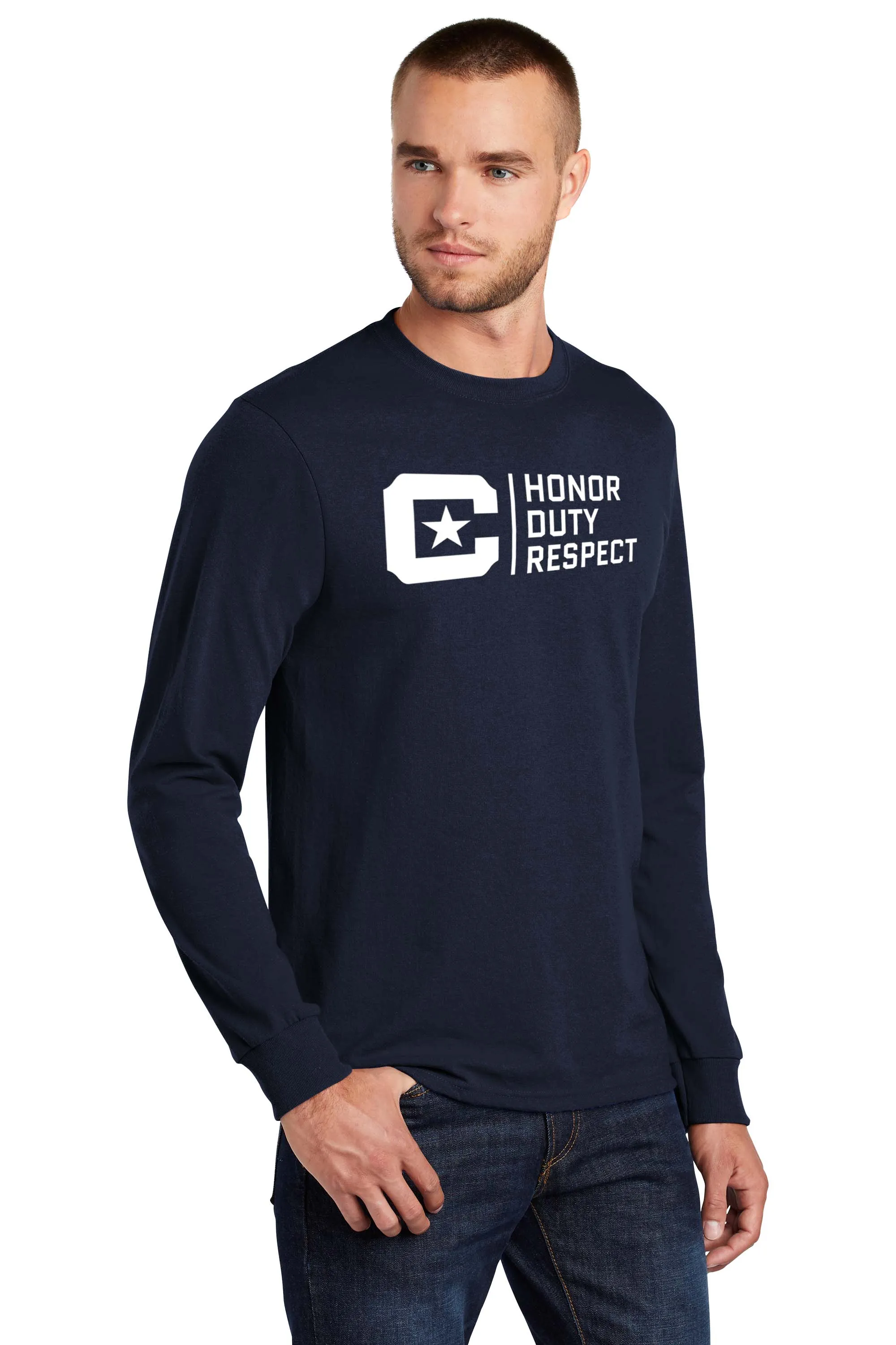Honor Duty Respect Long Sleeve Core Blend Tee Shirt Core Blend Tee