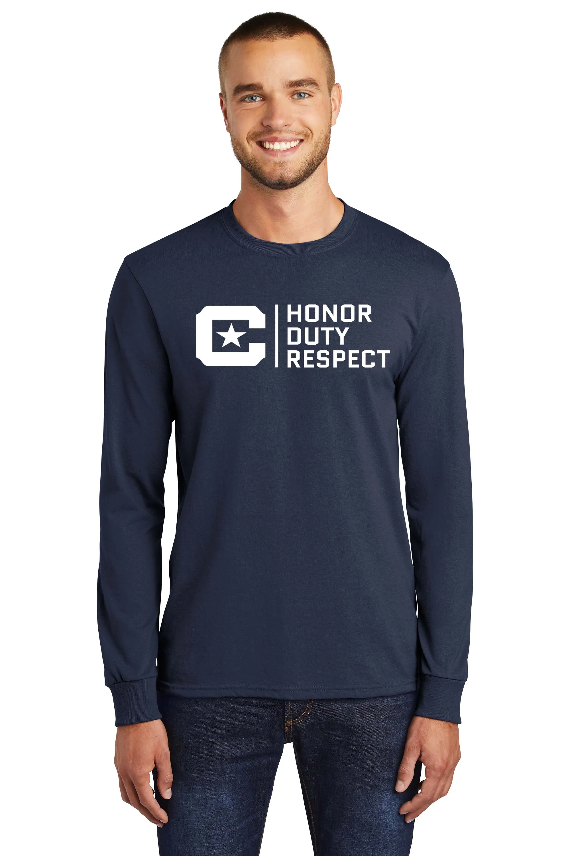 Honor Duty Respect Long Sleeve Core Blend Tee Shirt Core Blend Tee