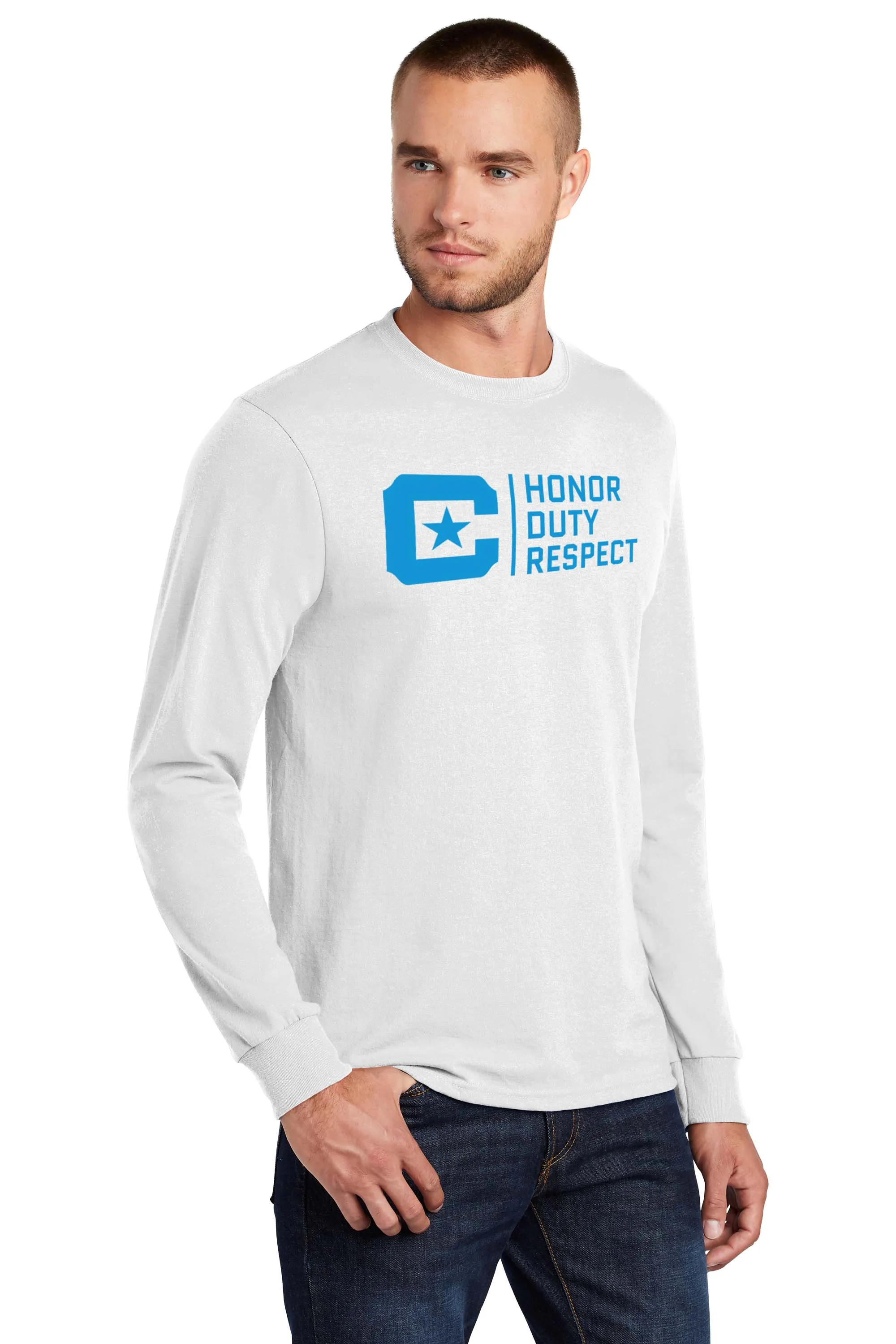 Honor Duty Respect Long Sleeve Core Blend Tee Shirt Core Blend Tee