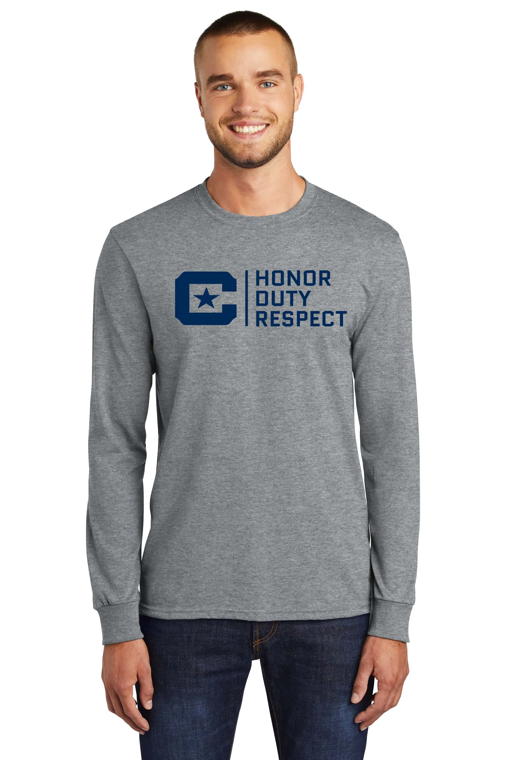 Honor Duty Respect Long Sleeve Core Blend Tee Shirt Core Blend Tee