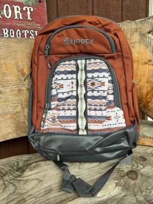 Hooey OX Rust Southwestern Aztec Print Backpack BP064RUGY