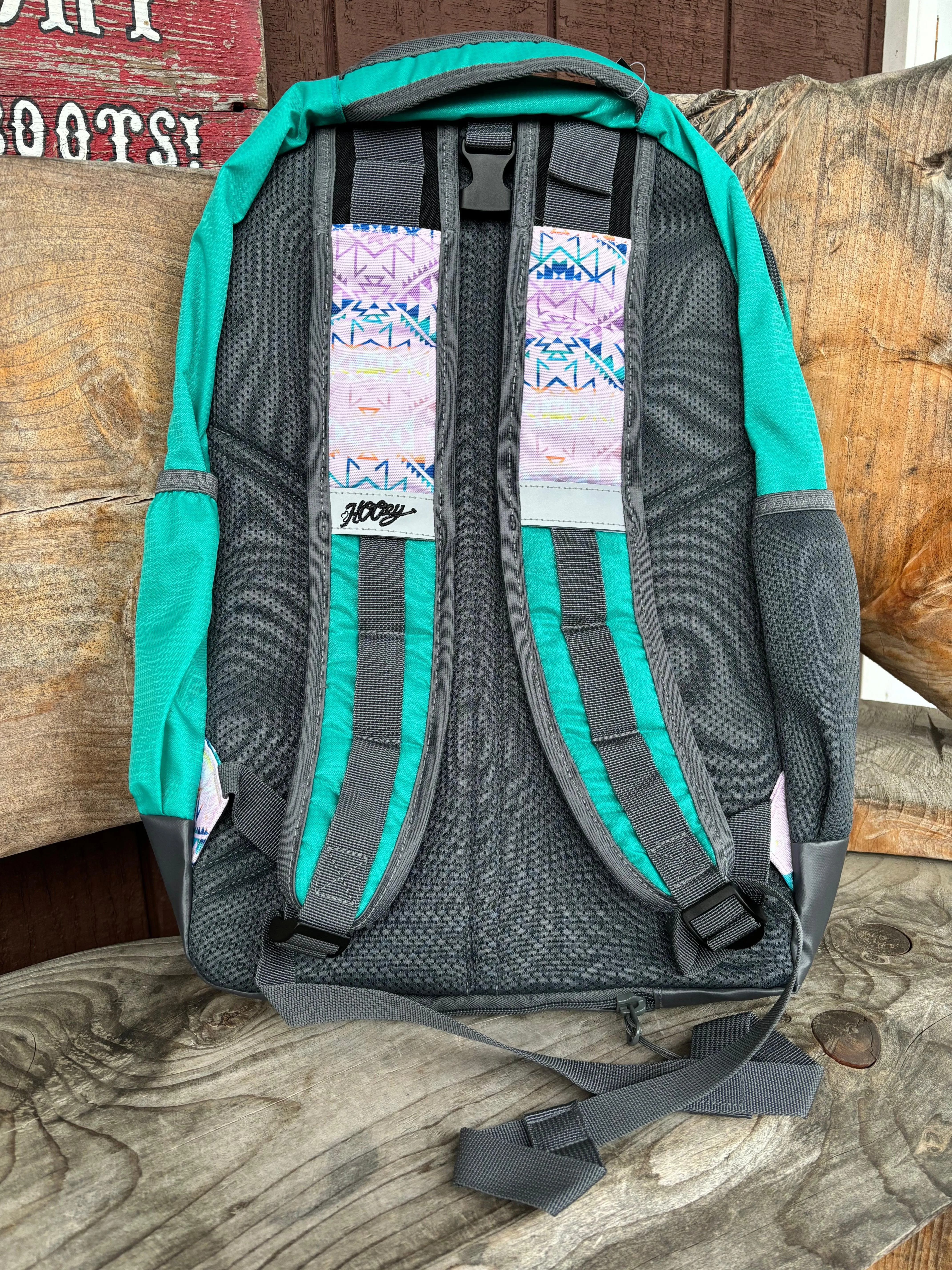 Hooey OX Turquoise Southwestern Aztec Print Backpack BP064TQPK