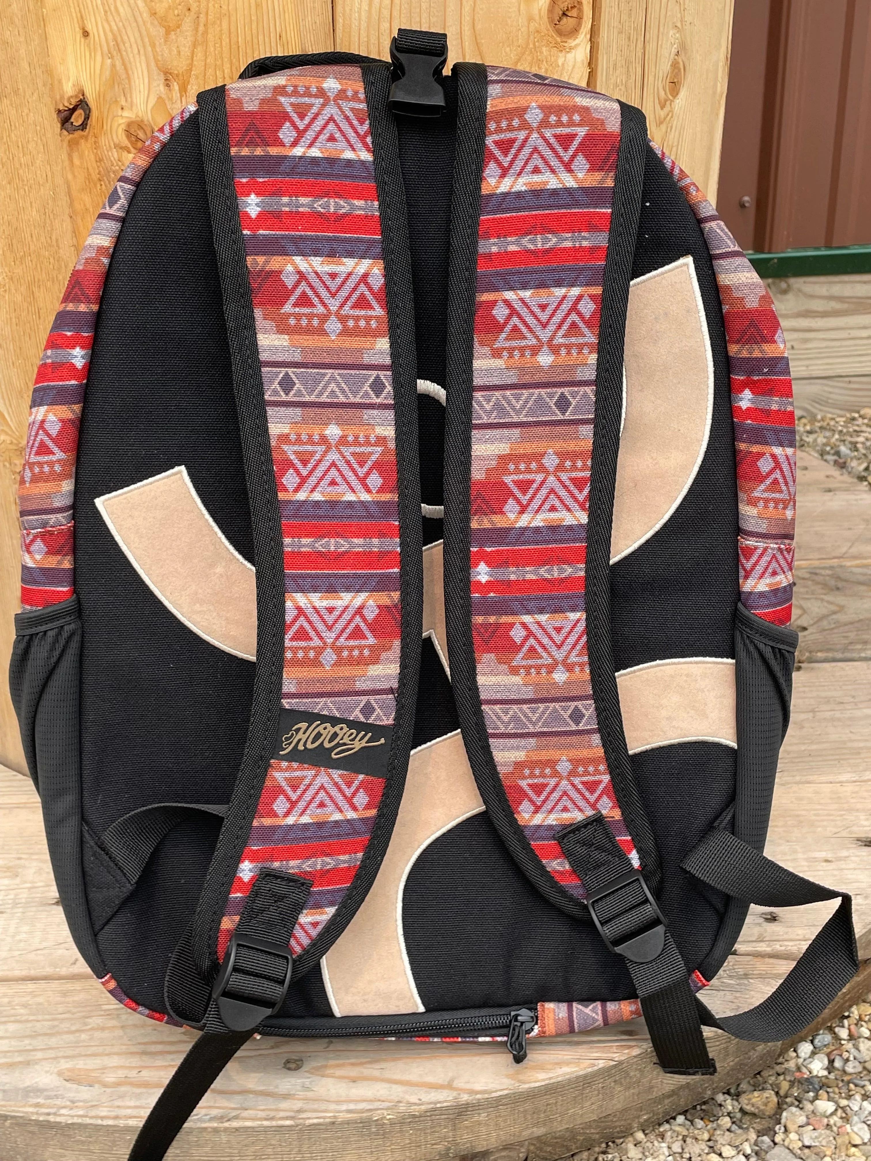 Hooey Recess Red Aztec Back Pack BP051RDBK