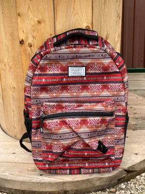 Hooey Recess Red Aztec Back Pack BP051RDBK