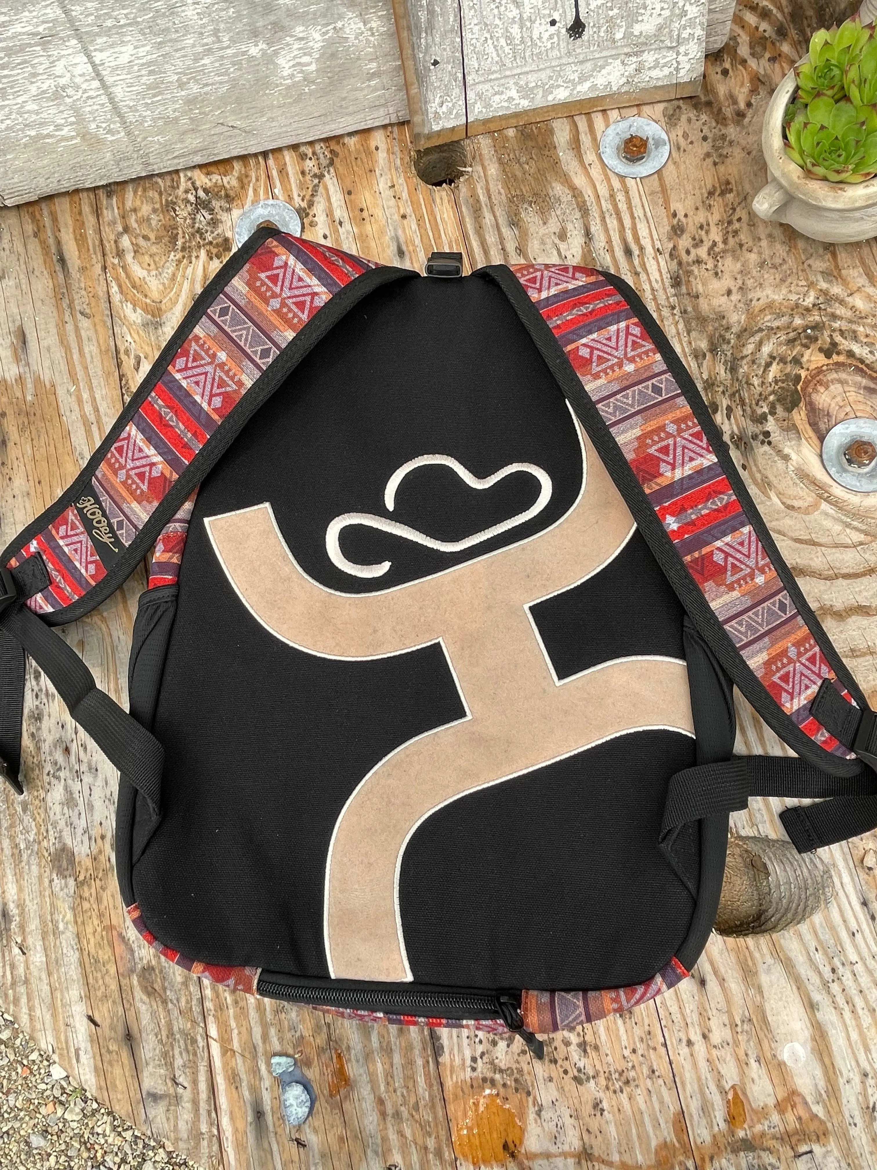 Hooey Recess Red Aztec Back Pack BP051RDBK