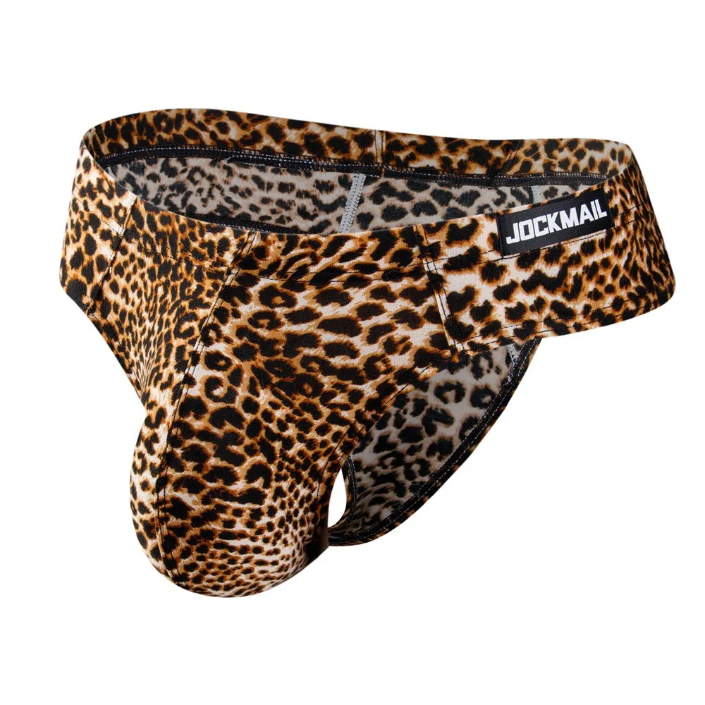 Ice Silk Men's Leopard Thong