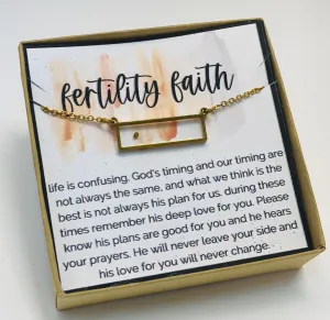 Infertility, Infertility gifts, IVF Support Gift, Miscarriage gift, IVF, Infertility Wish, Mustard Seed Necklace, Strength, Strength Jewelry