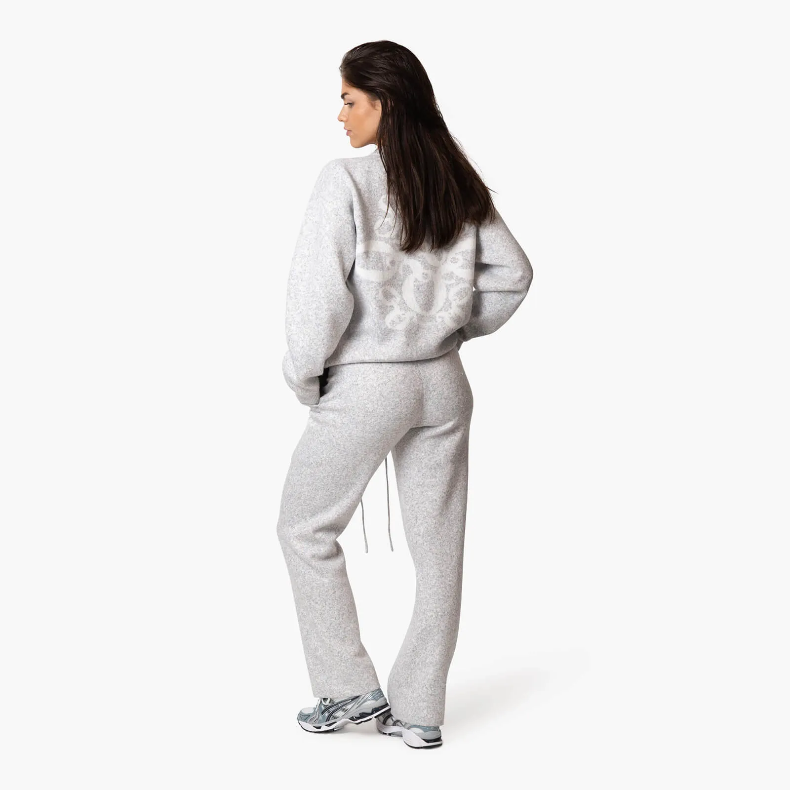 INSIGNIA KNITTED SET | LIGHT HEATHER MELEE