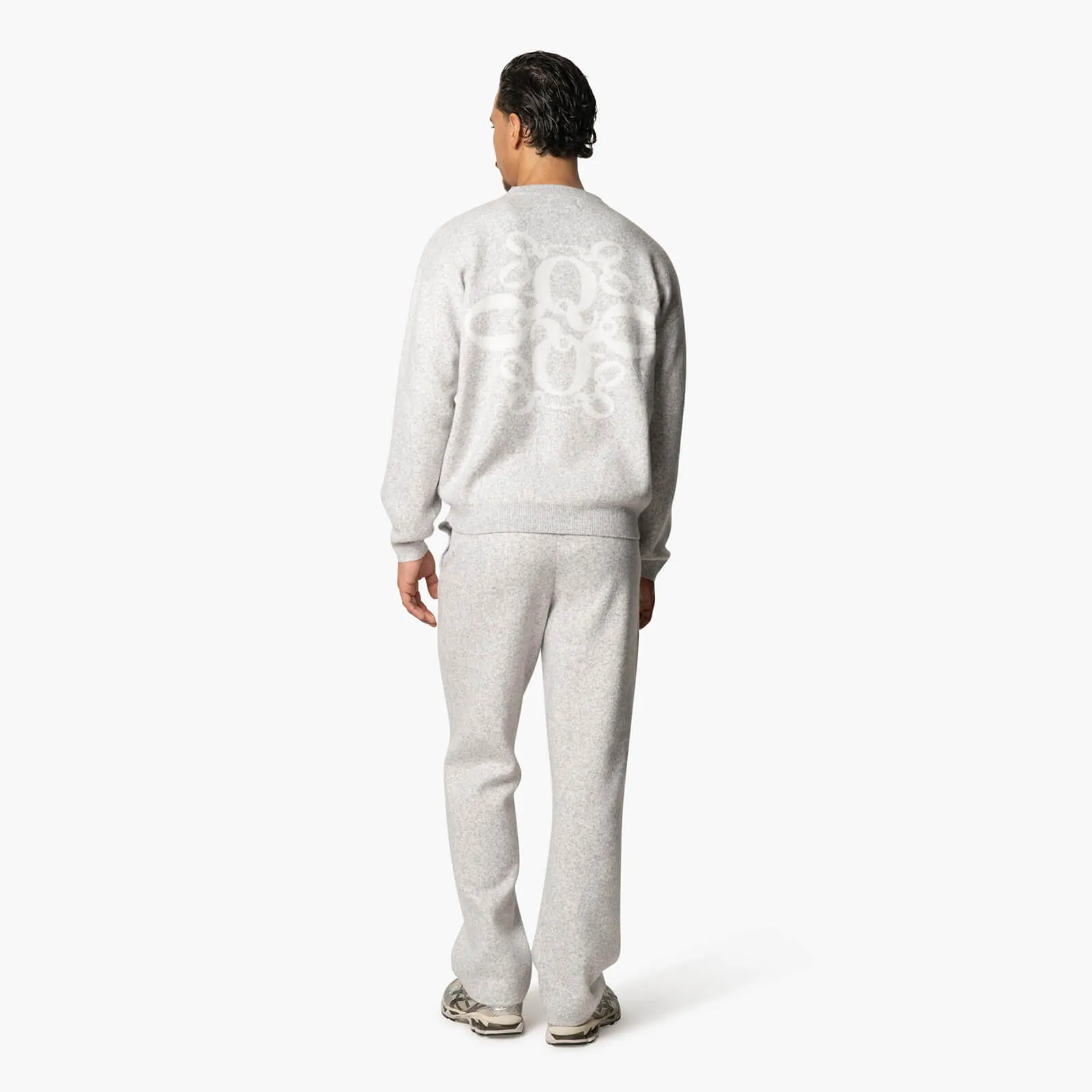 INSIGNIA KNITTED SET | LIGHT HEATHER MELEE