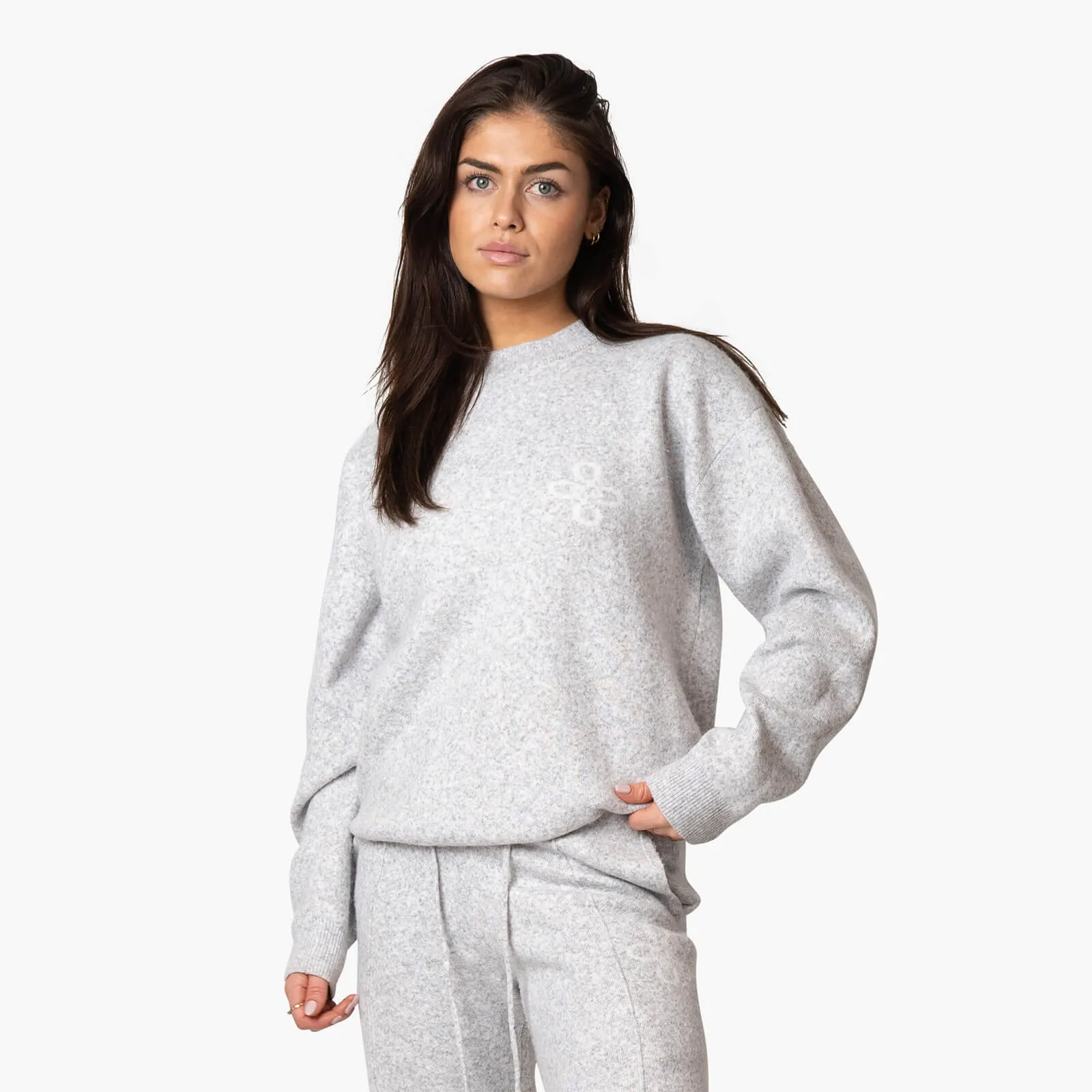 INSIGNIA KNITTED SET | LIGHT HEATHER MELEE