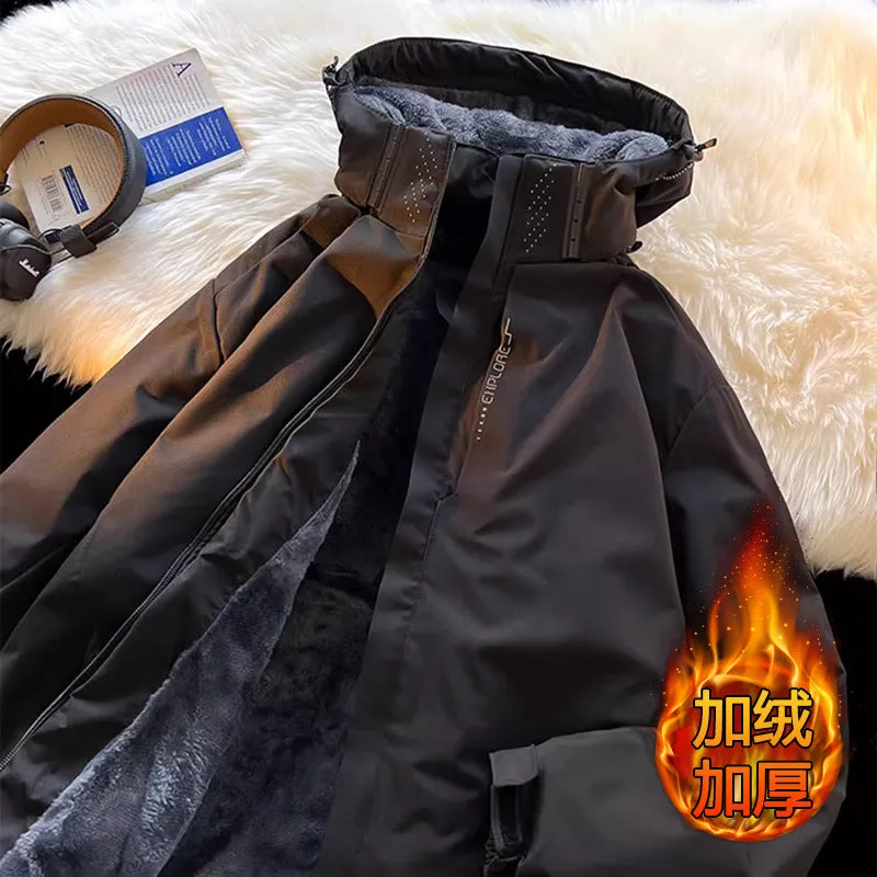 INSTOCK - Plush and thickened American style jacket autumn and