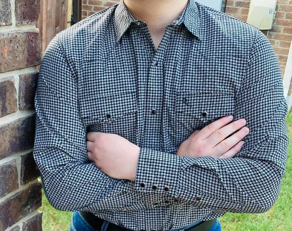 Irvin Black Design Western Shirt