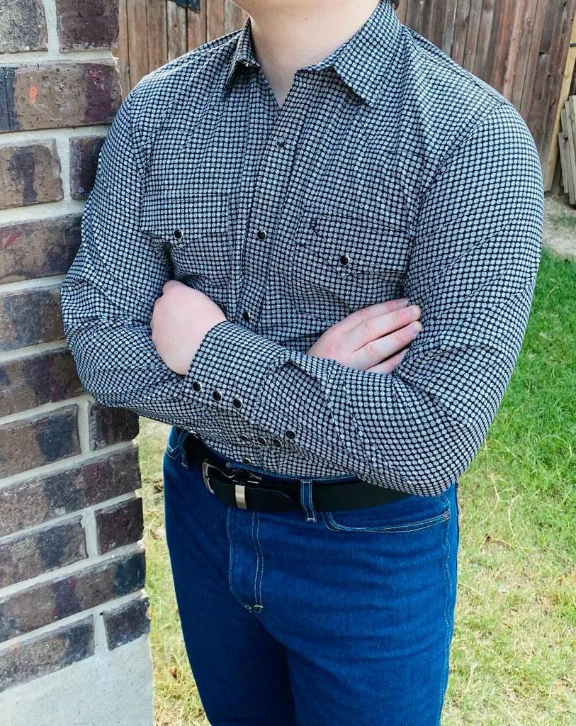 Irvin Black Design Western Shirt