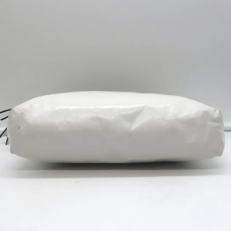 Isabel Marant Nessah Crossbody Bag White Leather Small Clutch