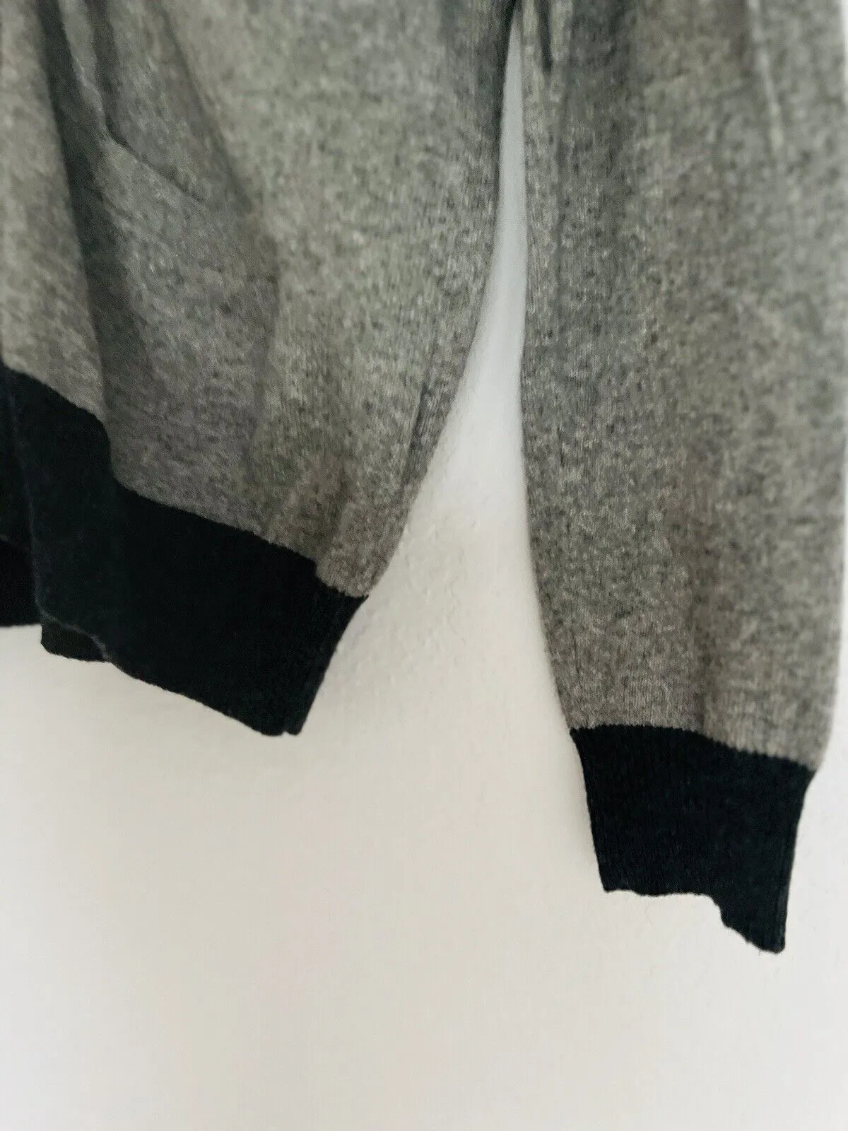J. CREW Mens Gray Button Cardigan Sz S Cashmere Blend Pockets Grandpa Sweater