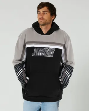 Jetpilot F4 Mens Pullover Hoodie - Grey/White