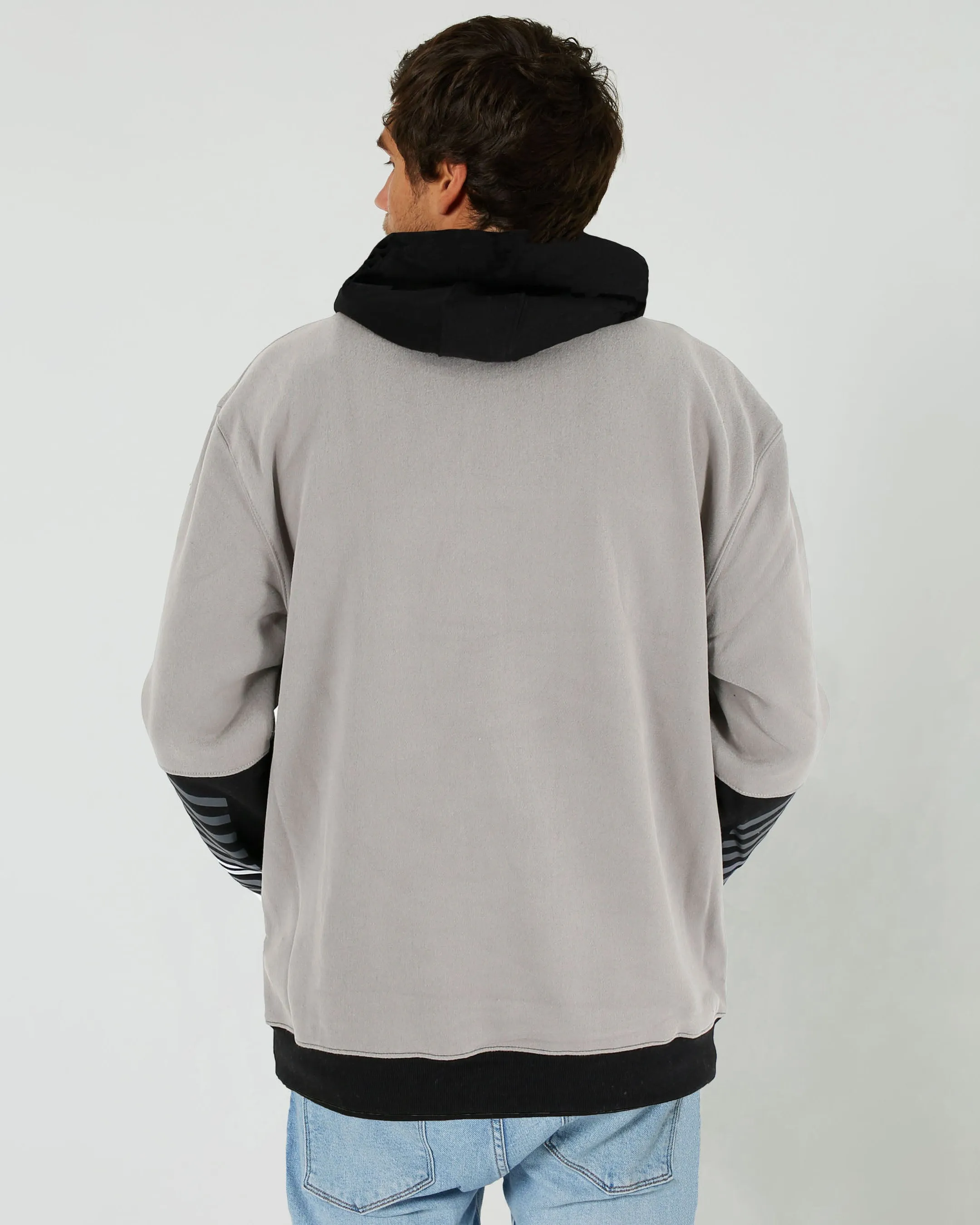 Jetpilot F4 Mens Pullover Hoodie - Grey/White