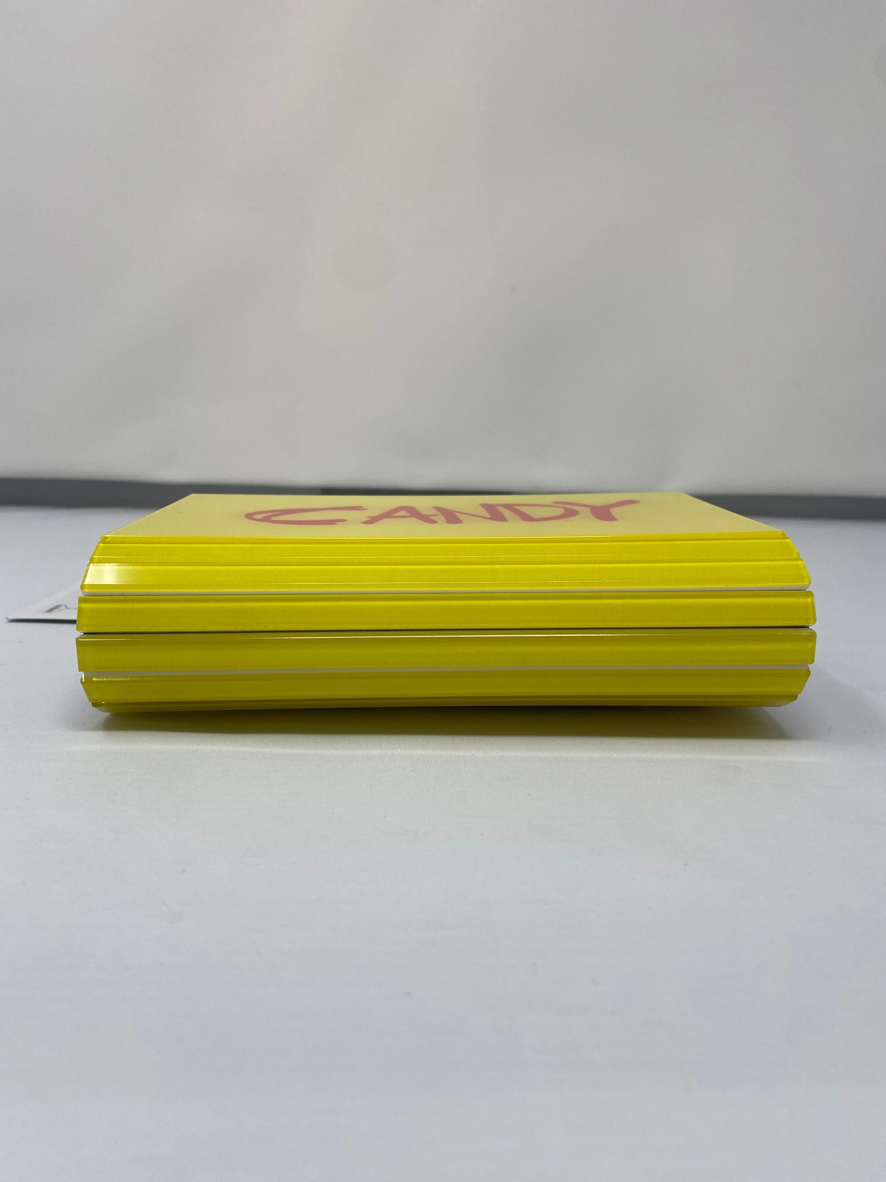 Jimmy Choo Yellow Acrylic "you are what you wear" Bag