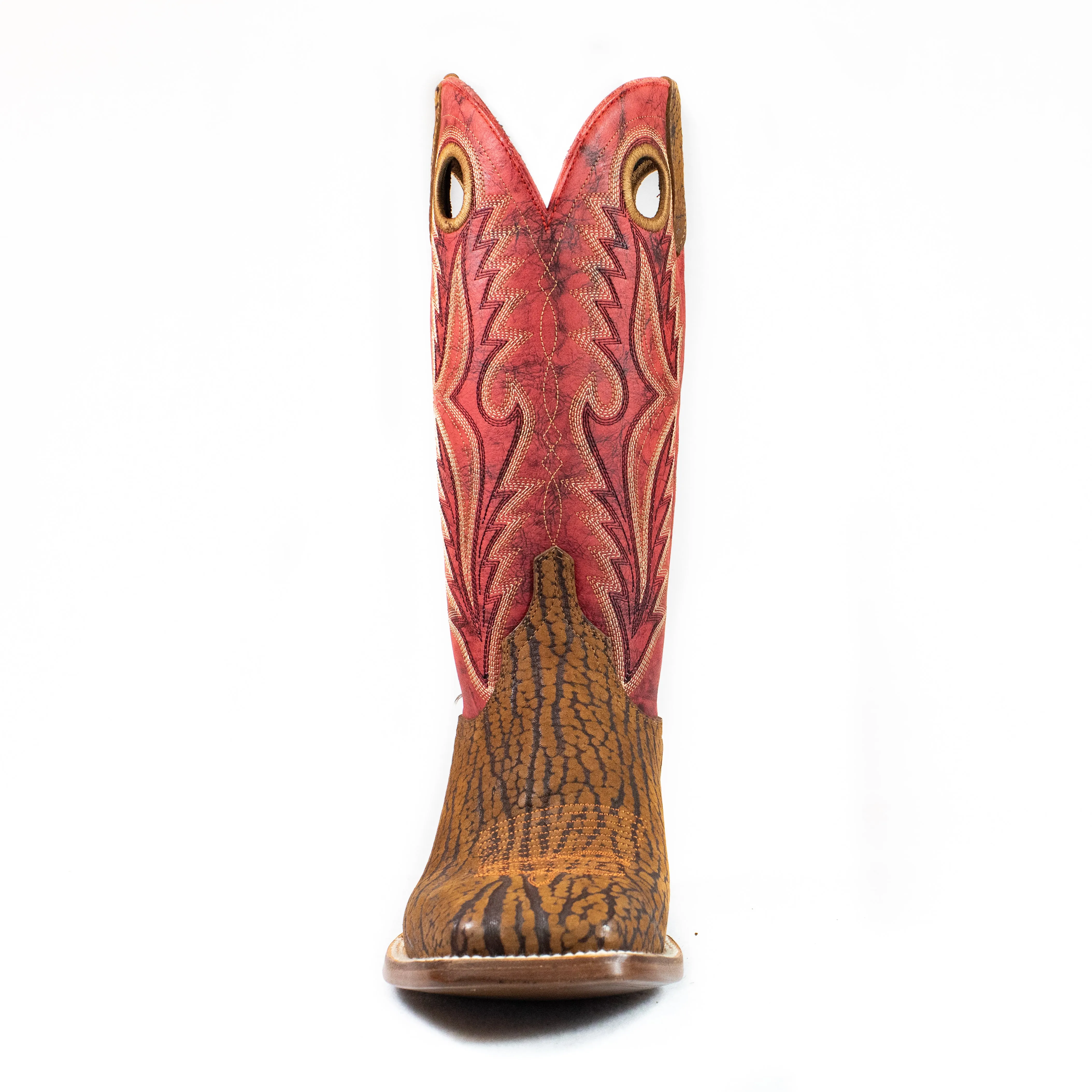 Joaquin (Rubber Sole) -  Square Toe - Rust