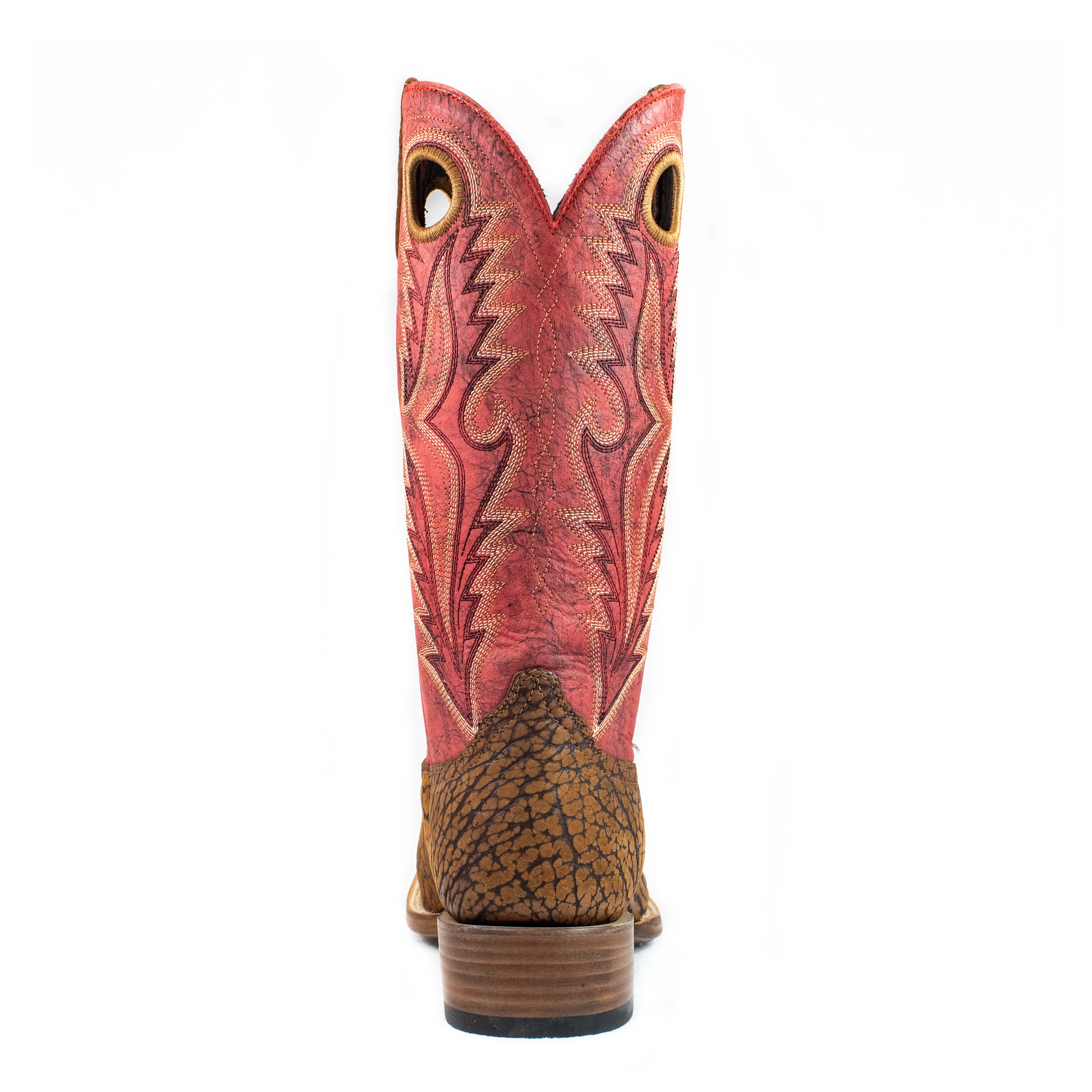 Joaquin (Rubber Sole) -  Square Toe - Rust