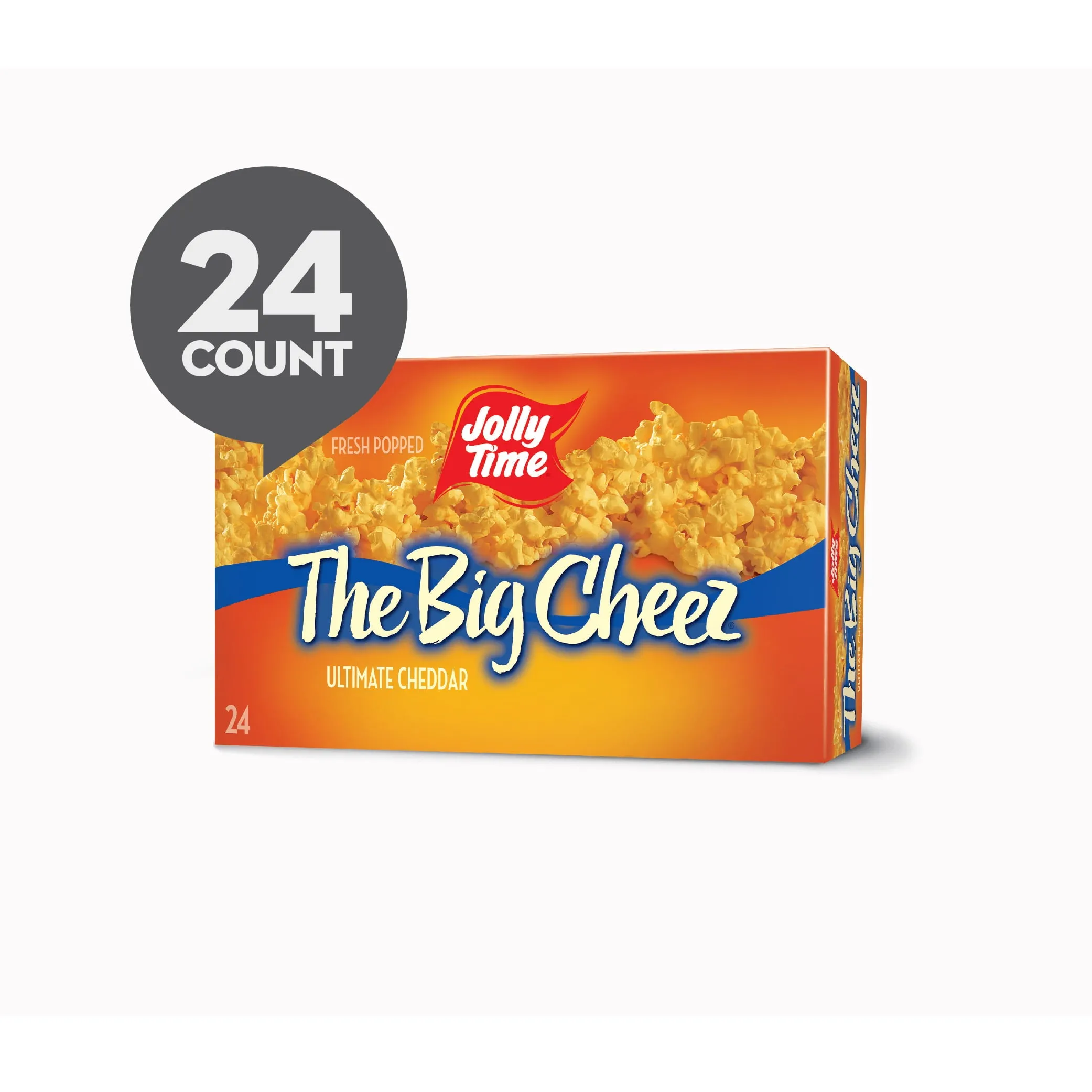 JOLLY TIME The Big Cheez Cheddar Cheese Microwave Popcorn, 24 Ct 3.5 oz. Bags