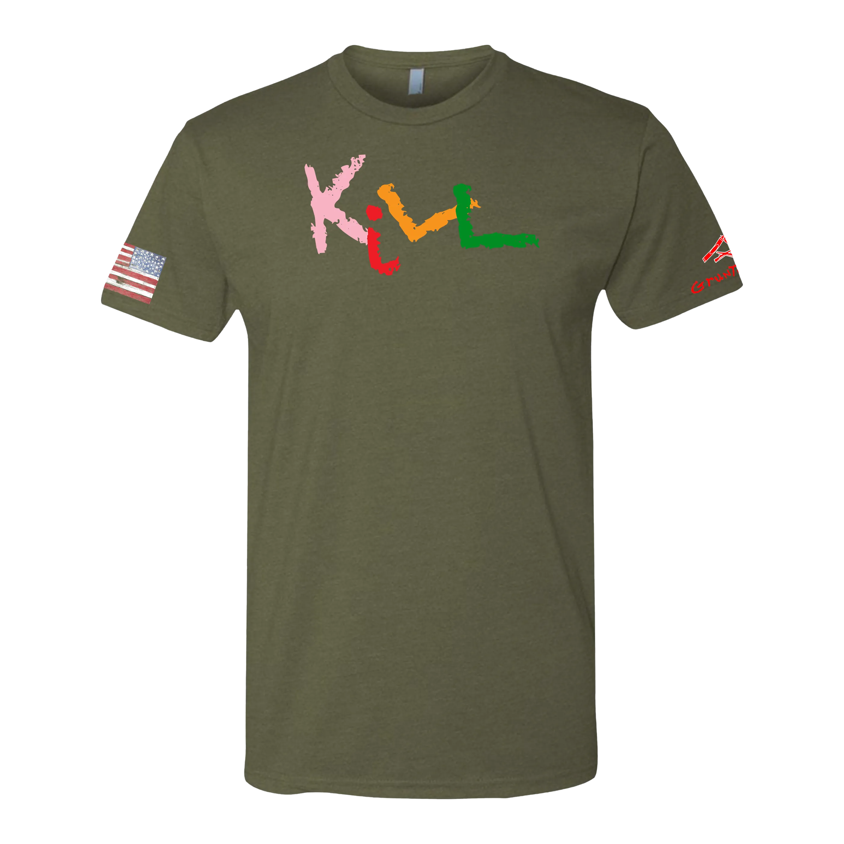 KILL-Crayon Shirt (OD OR CHARCOAL GRAY)