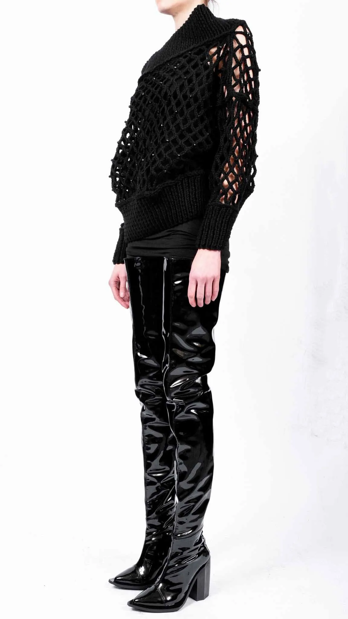 Knitted Crop top With Stones
